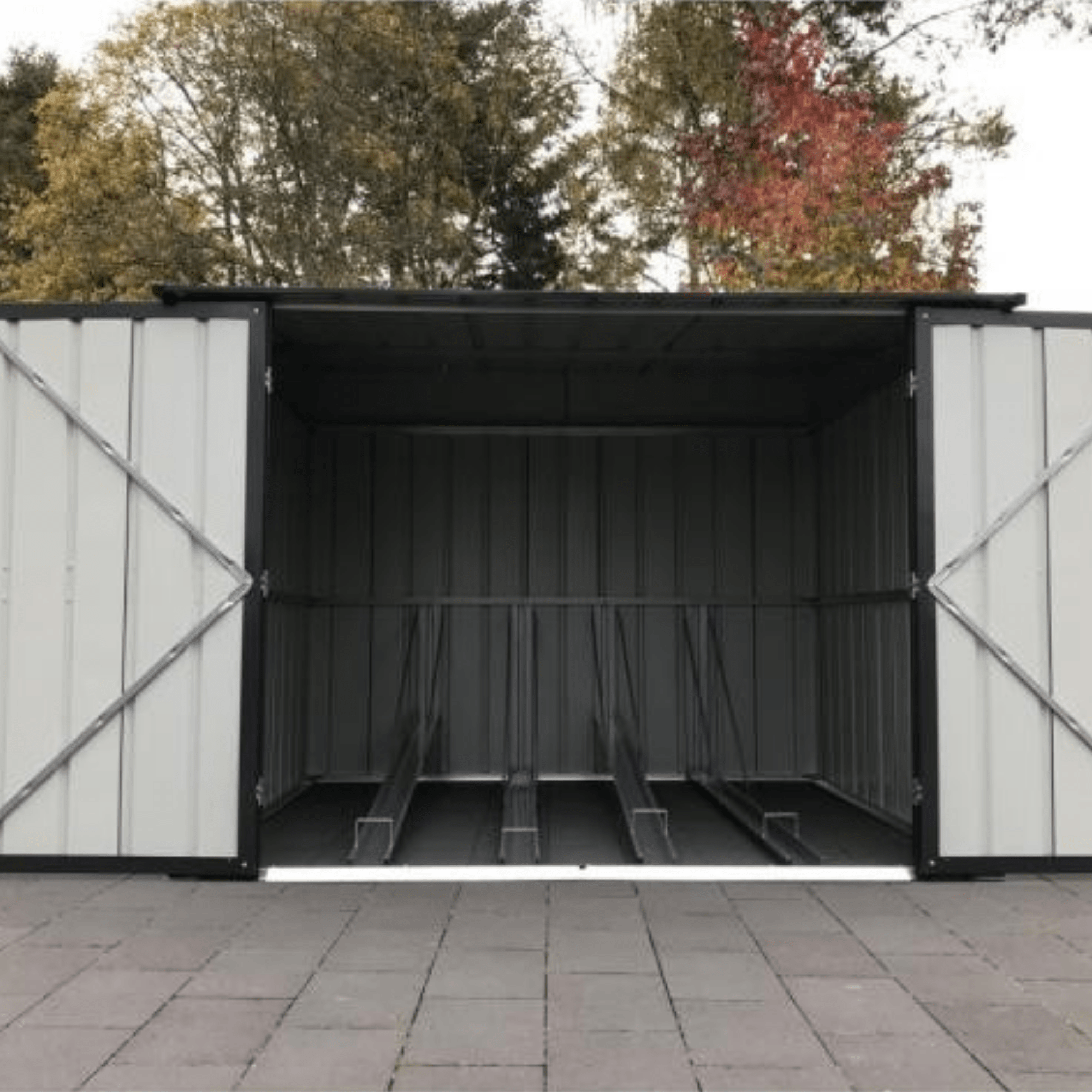Globel 6x6ft Bicycle Storage - Anthracite Grey