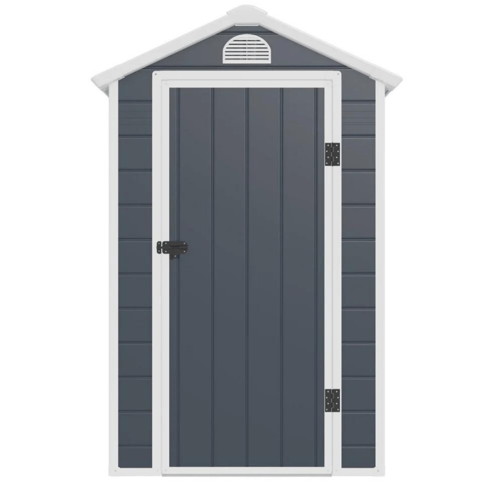Jasmine 4x6 Plastic Apex Shed - Ash Grey with Foundation Kit