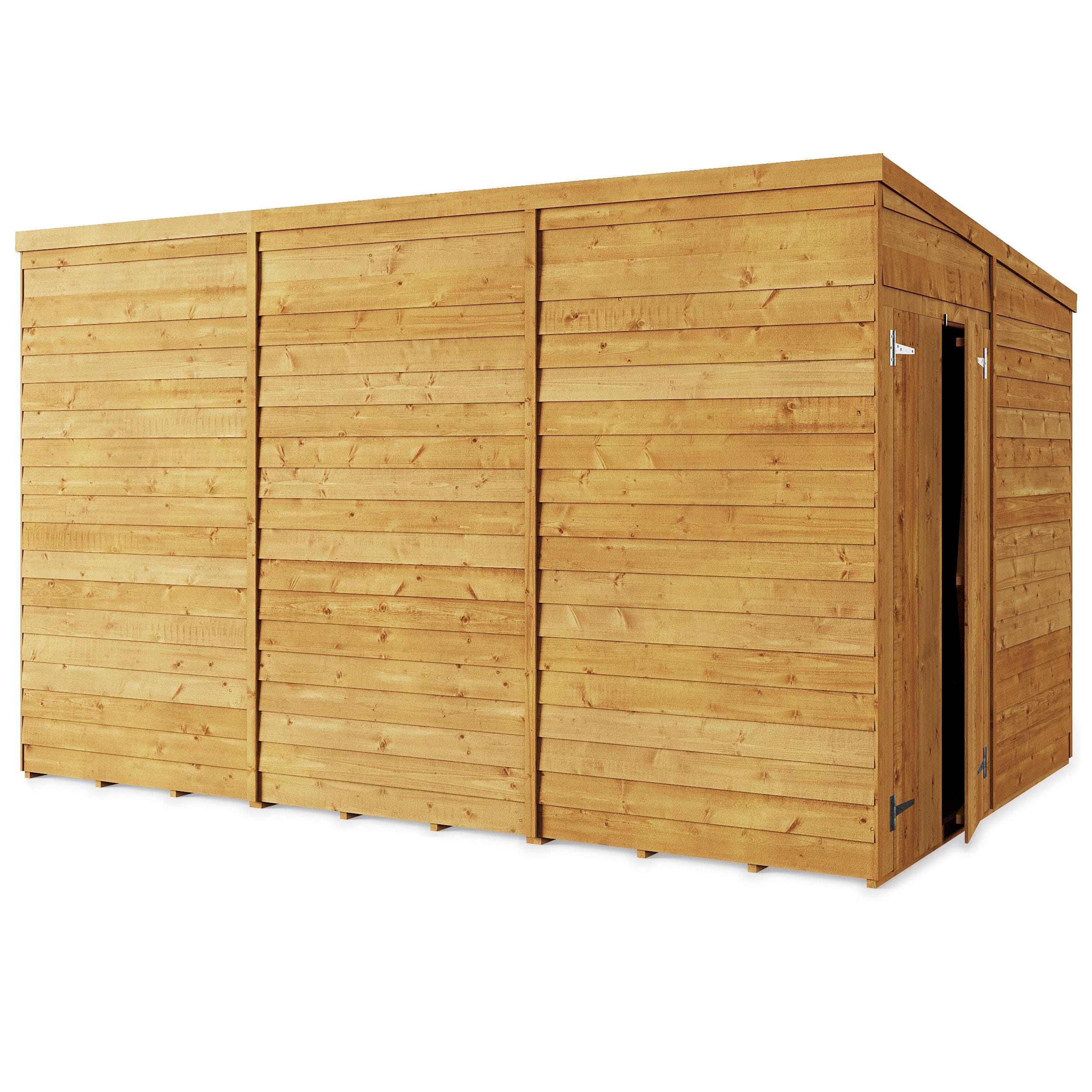 Store More 12 x 8 Pressure Treated Overlap Pent Shed - 12x8 Windowed