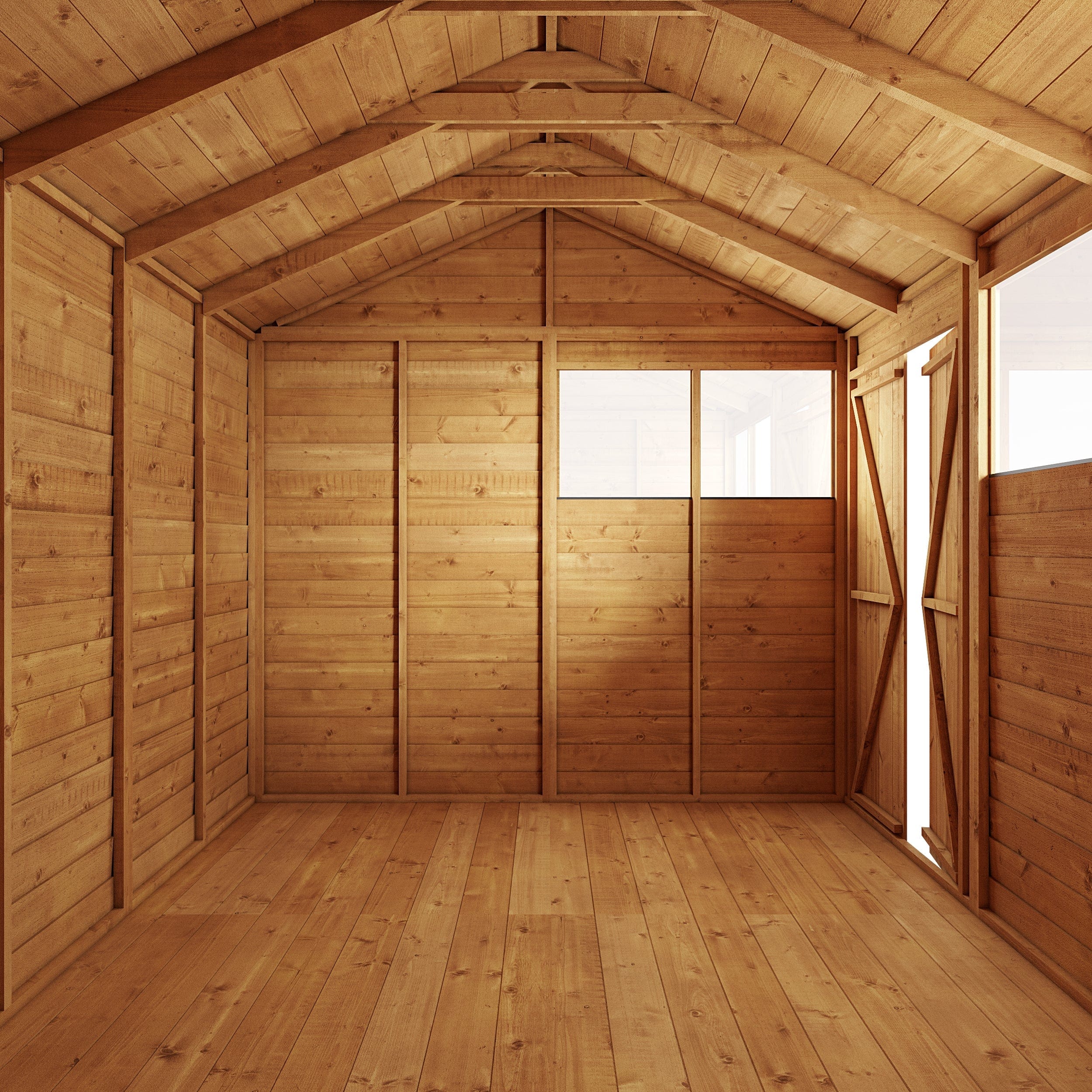 Store More 8x8 Shed Apex Overlap Windowed