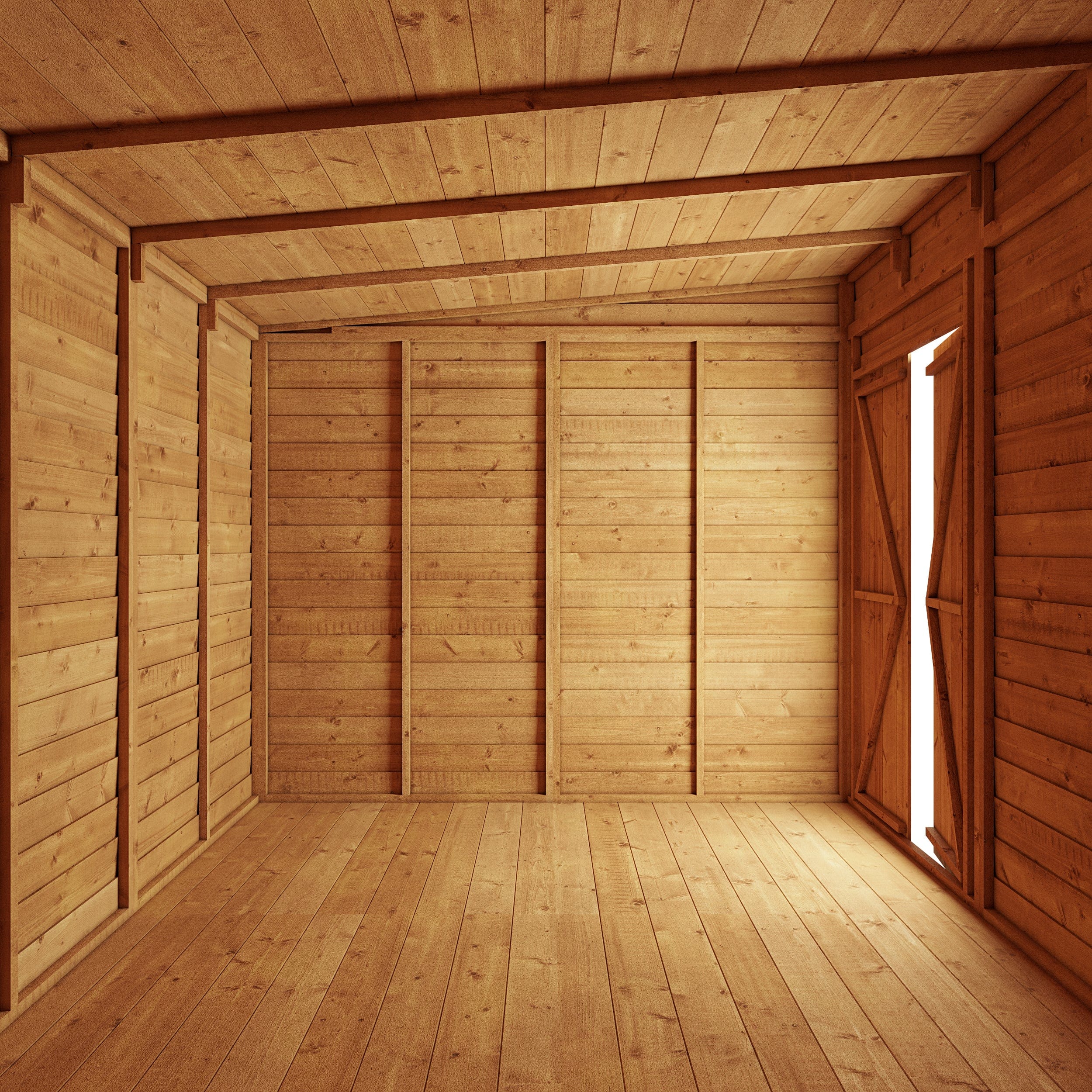 Store More Overlap Pent Shed - 10x8