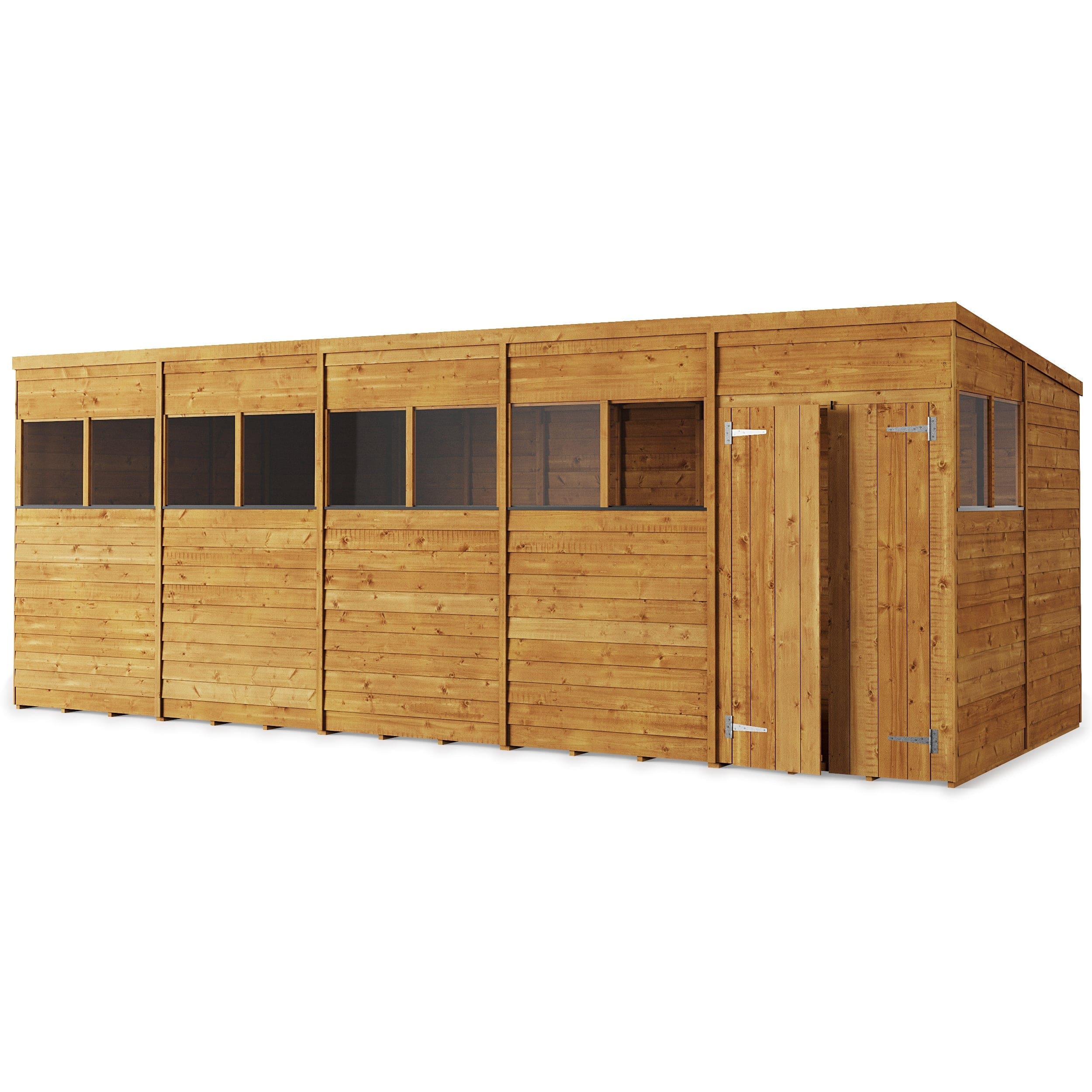 Store More 20 x 8 Pressure Treated Overlap Pent Shed
