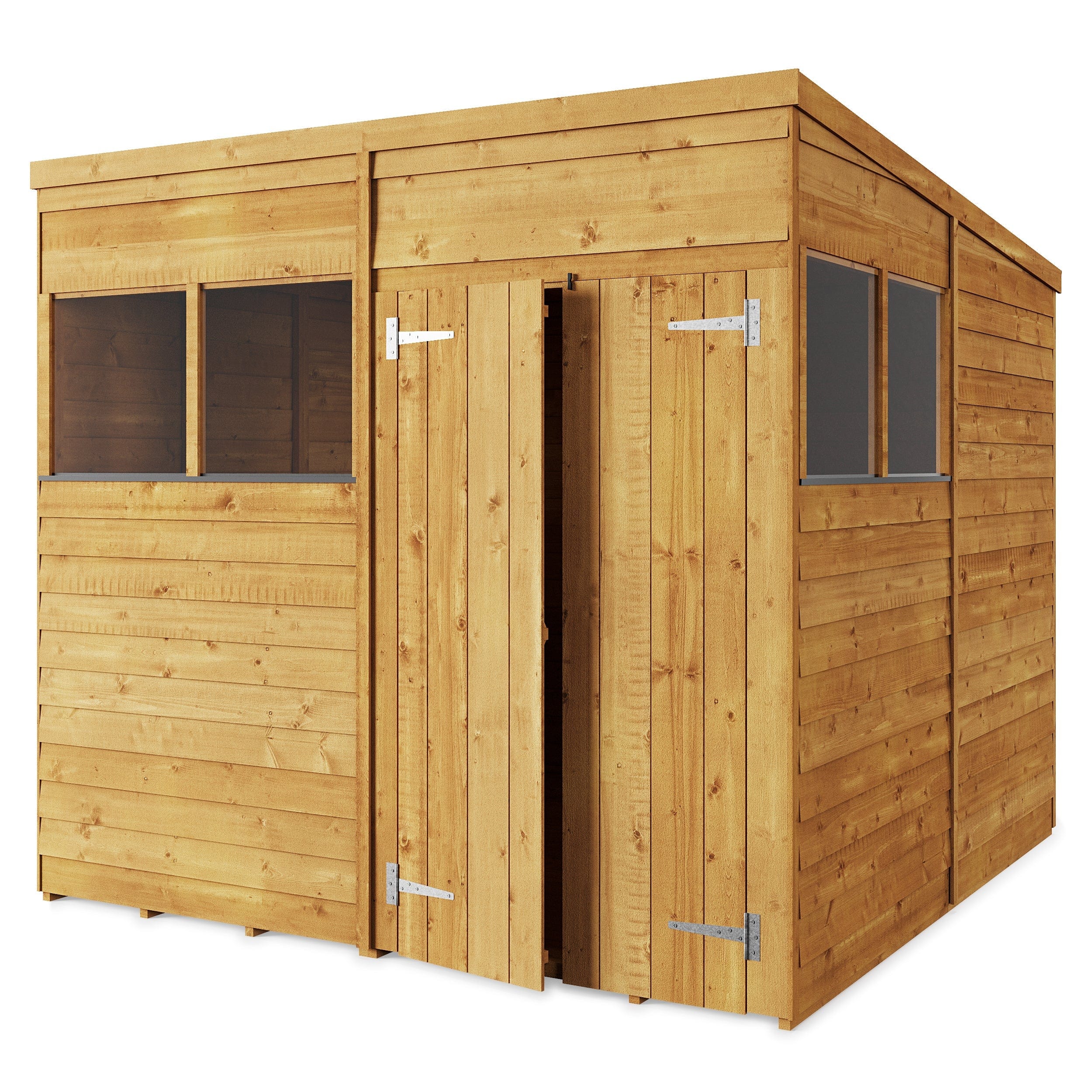 Store More 8 x 8 Pressure Treated Overlap Pent Shed