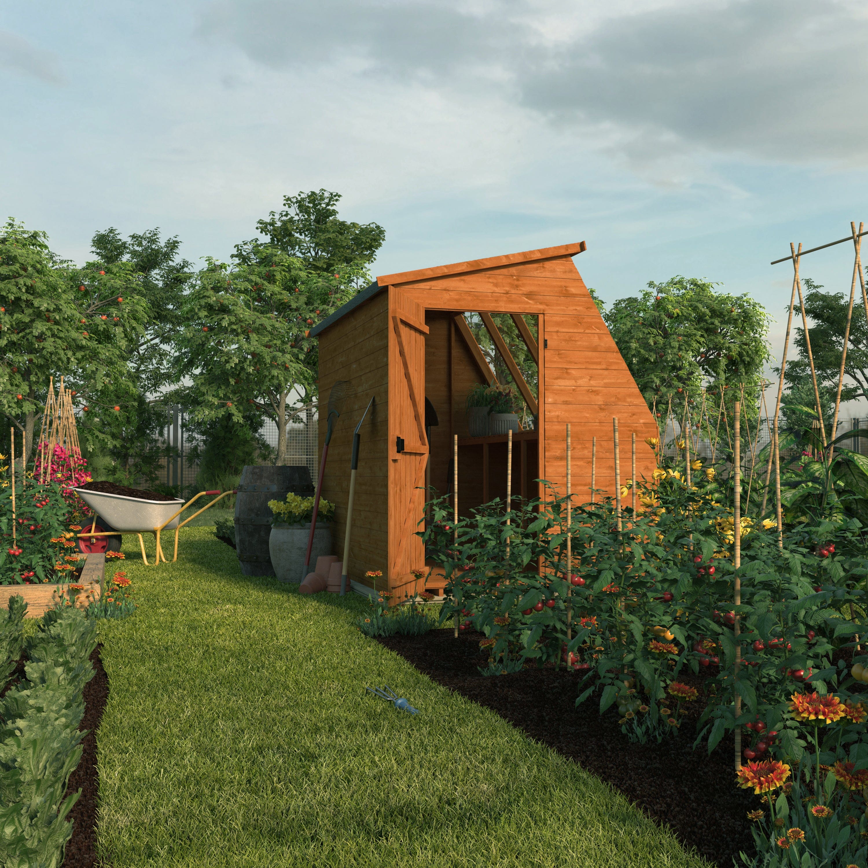 Wildlands 8x6 Jewel Shiplap Pent Potting Shed