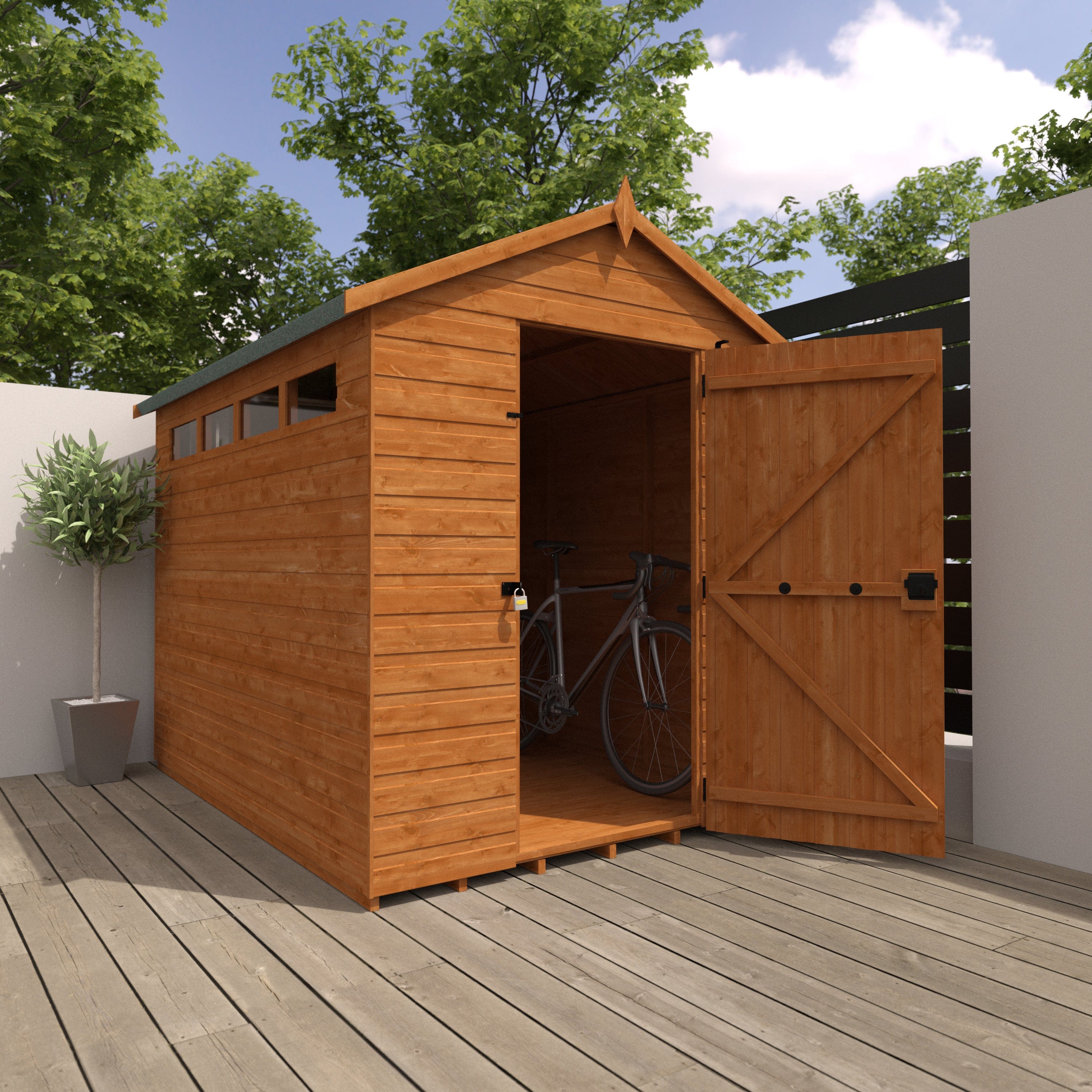 Wildlands 8x6 Security Apex Garden Shed