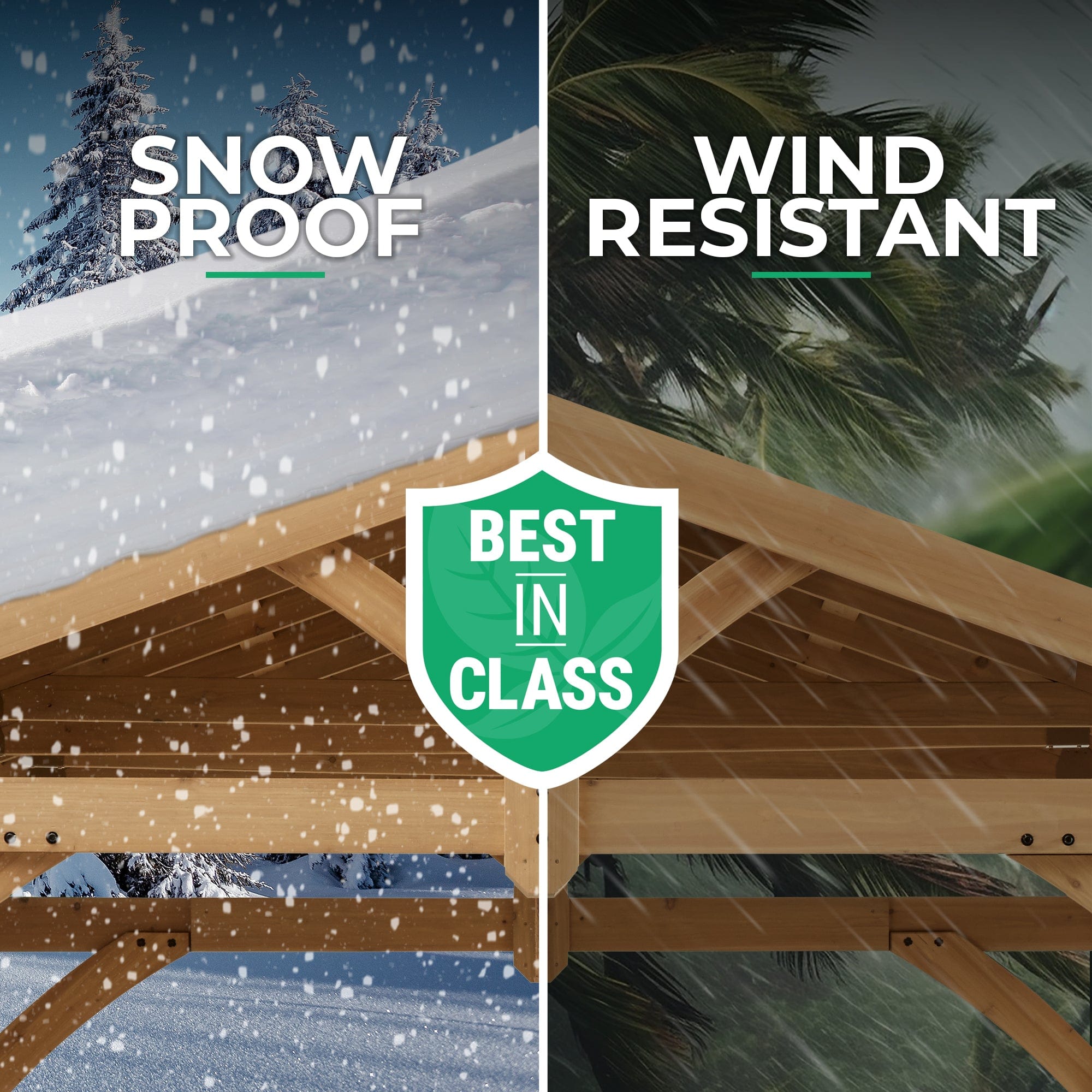 Yardistry 10ft x 10ft (3m x 3m) Meridian Pavilion Gazebo