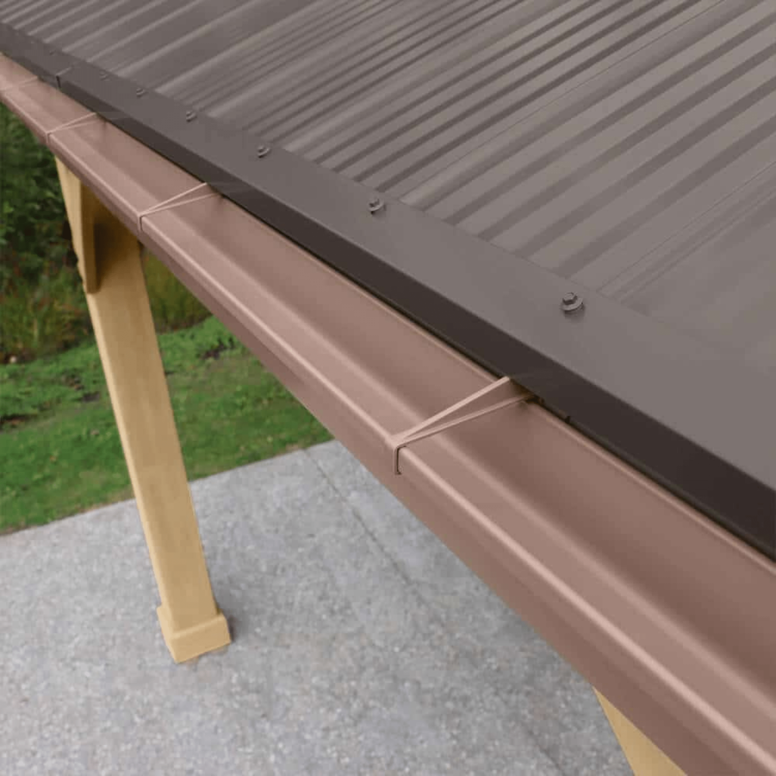 Yardistry Wooden Gazebo 12ft x 12ft (3.7m x 3.7m) with Rain Guttering Meridian Series