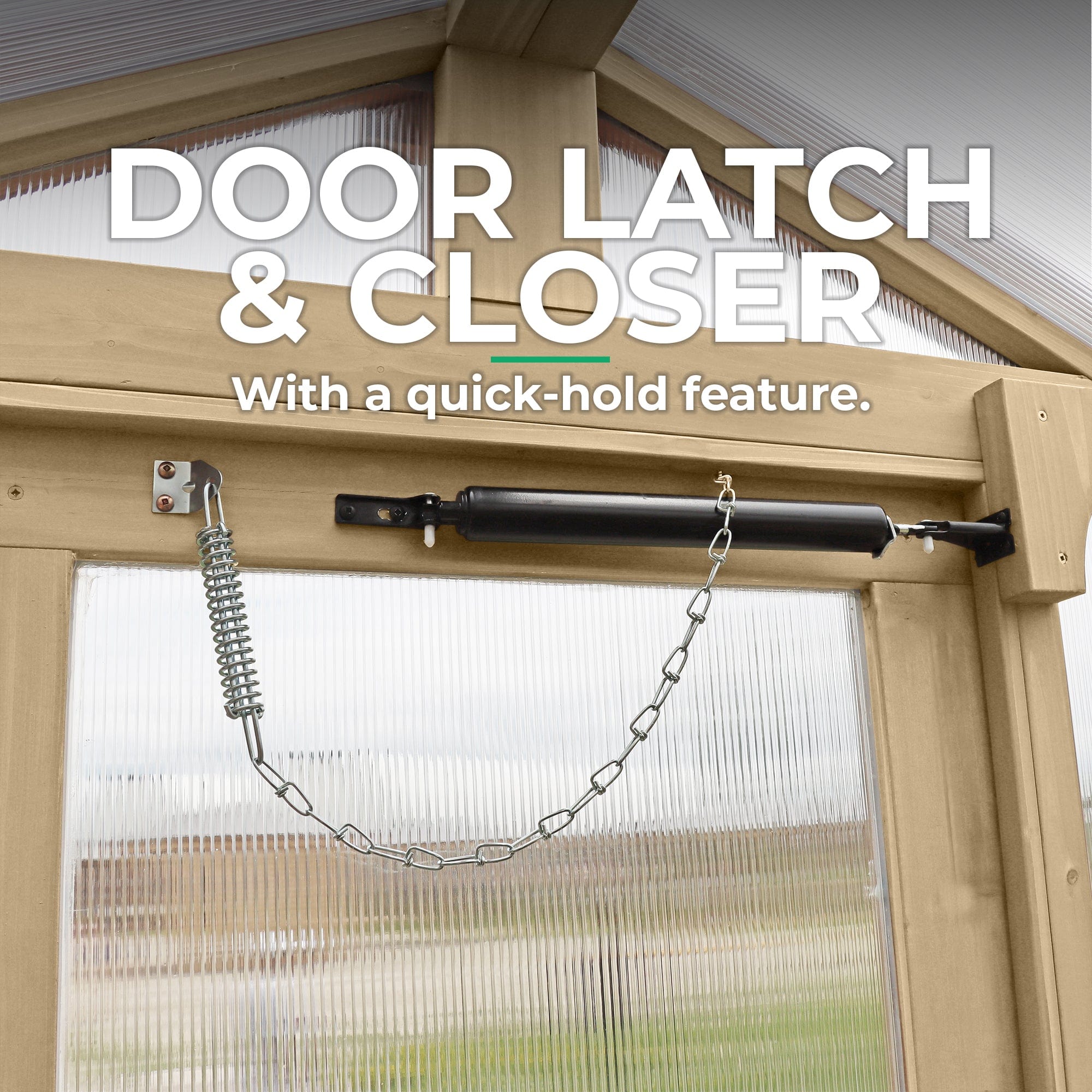 Yardistry 6.7ft x 6ft (2.3m x 2m) Meridian Greenhouse