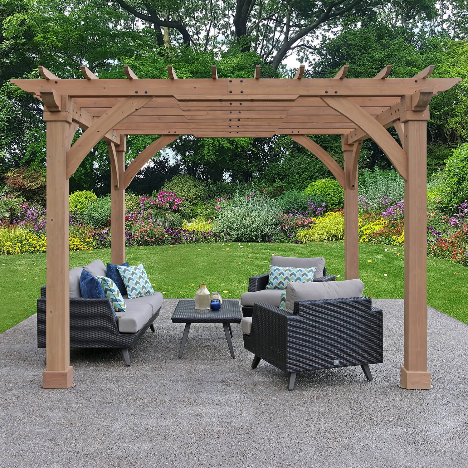Yardistry 12ft x 12ft (3.7m x 3.7m) Meridian Pergola