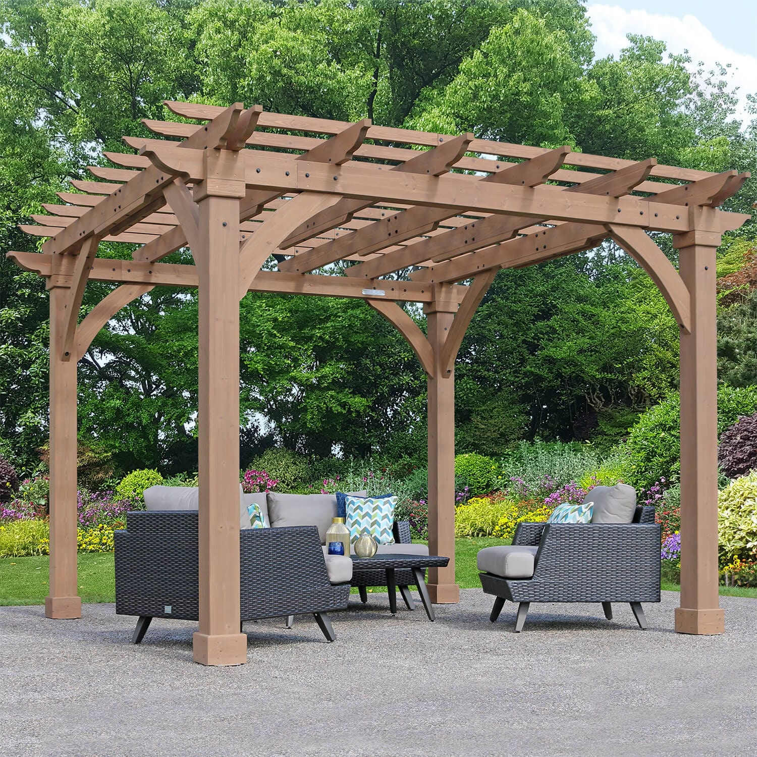 Yardistry 12ft x 12ft (3.7m x 3.7m) Meridian Pergola