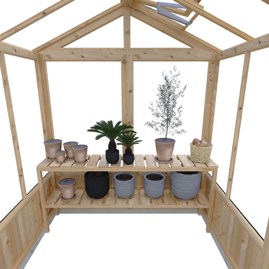 Shire Holkham 6 x 12 Wooden Greenhouse