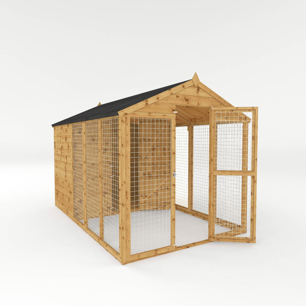 Mercia 10 x 6 Staffordshire Apex Dog Kennel & Run