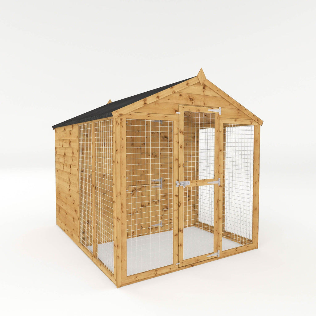Mercia 8 x 6 Staffordshire Apex Dog Kennel & Run