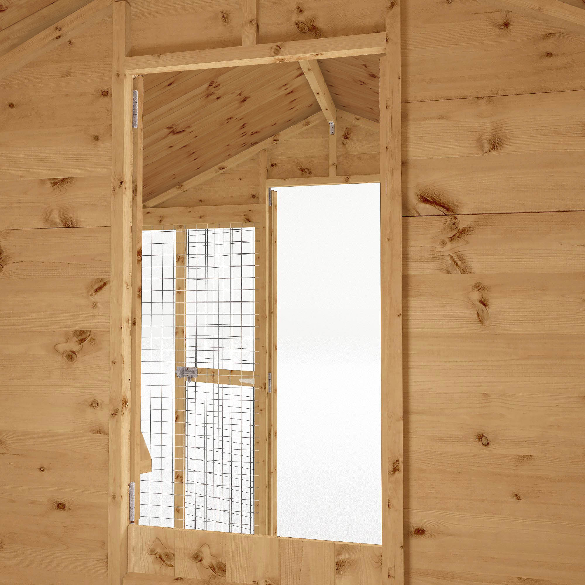 Mercia 8 x 6 Staffordshire Apex Dog Kennel & Run