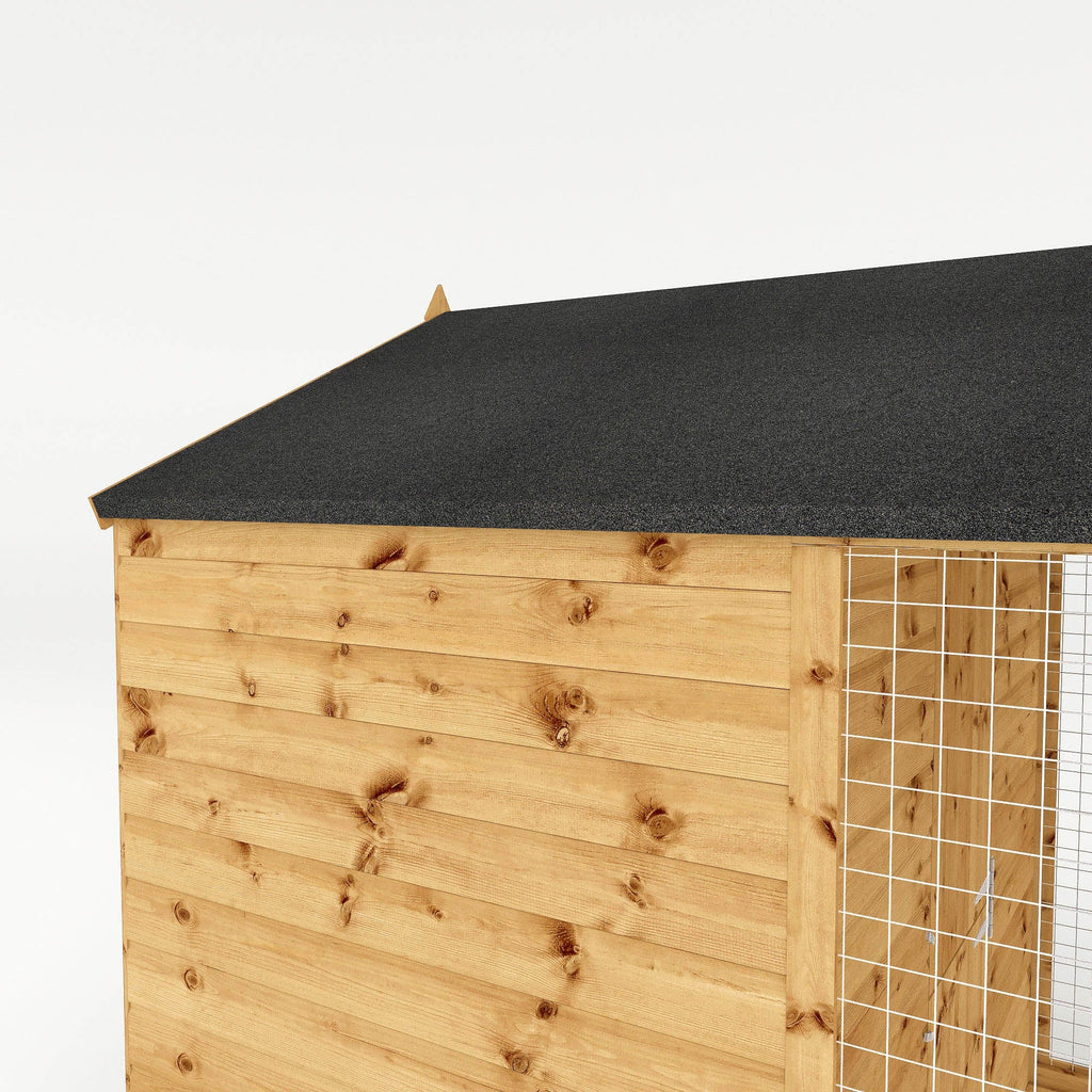 Mercia 8 x 6 Staffordshire Apex Dog Kennel & Run