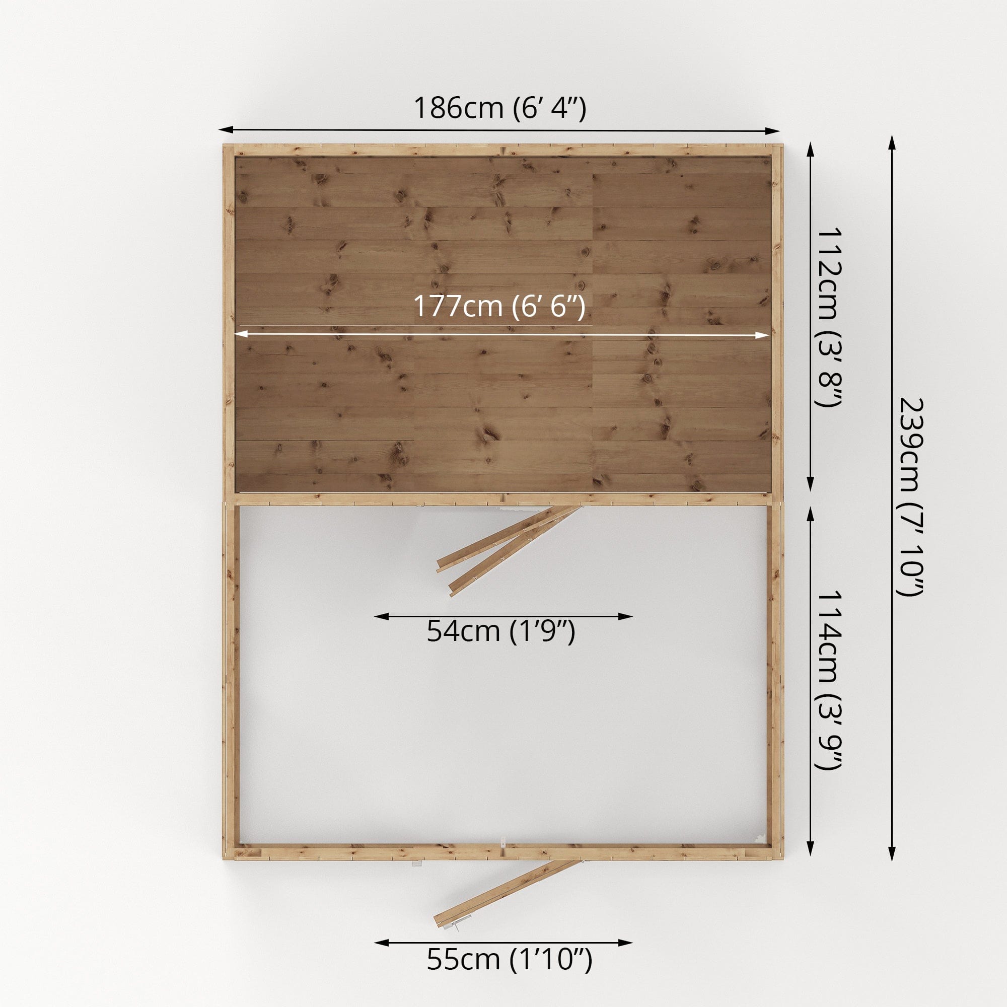 Mercia 8 x 6 Staffordshire Apex Dog Kennel & Run