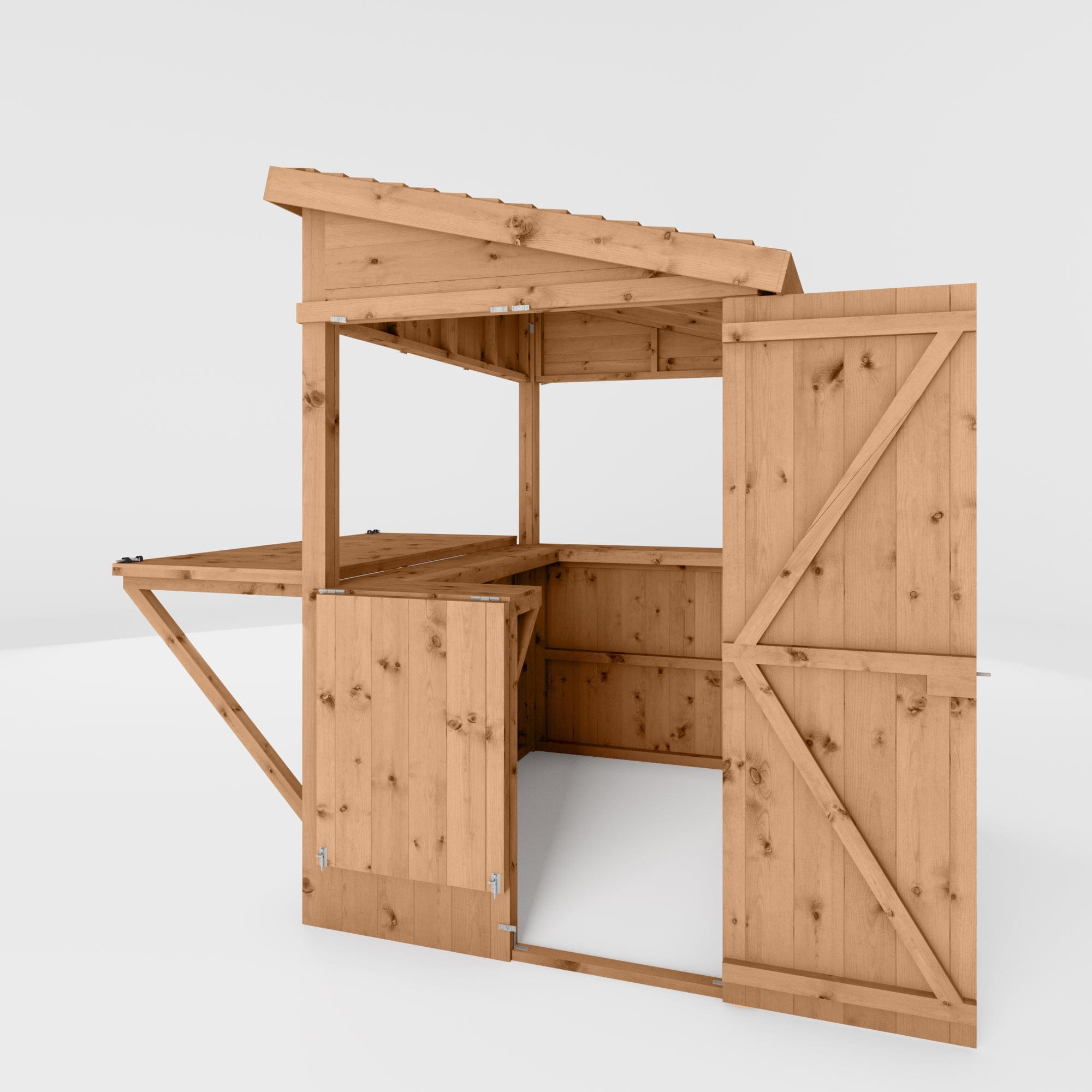 Mercia 6 x 4 Premium Pressure Treated Garden Bar With Shutters