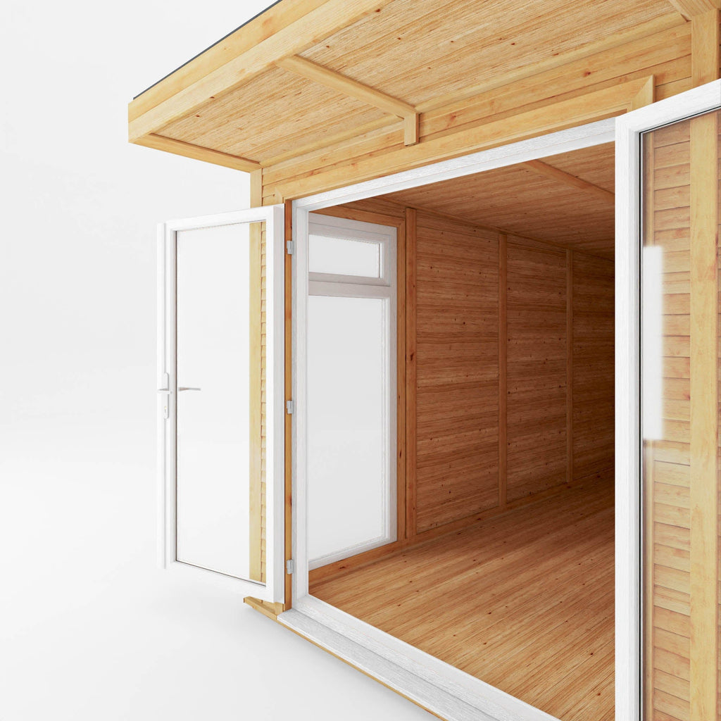 Mercia 3m x 4m The Edwinstowe Insulated Garden Room with White UPVC