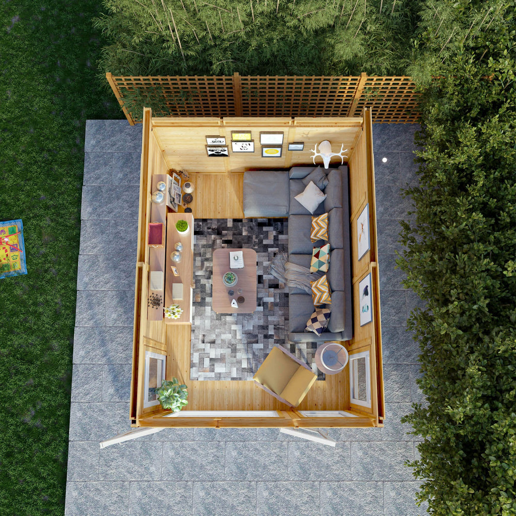 Mercia 3m x 4m The Edwinstowe Insulated Garden Room with White UPVC