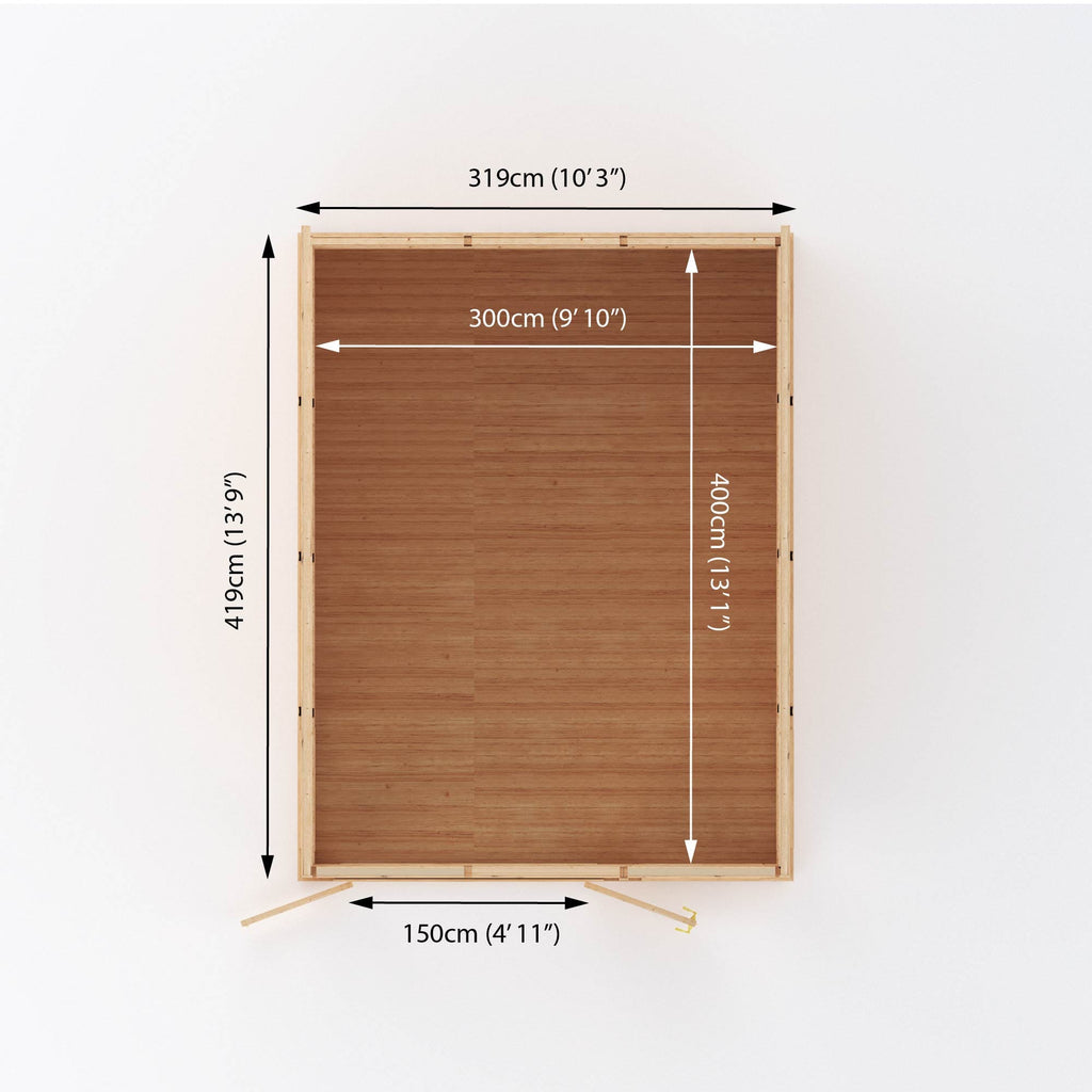Mercia Sherwood Edwinstowe 3m x 4m Insulated Garden Room