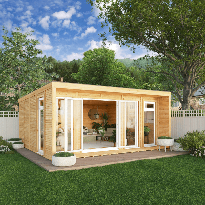 Mercia The Creswell 5m x 4m Insulated Garden Room with White UPVC