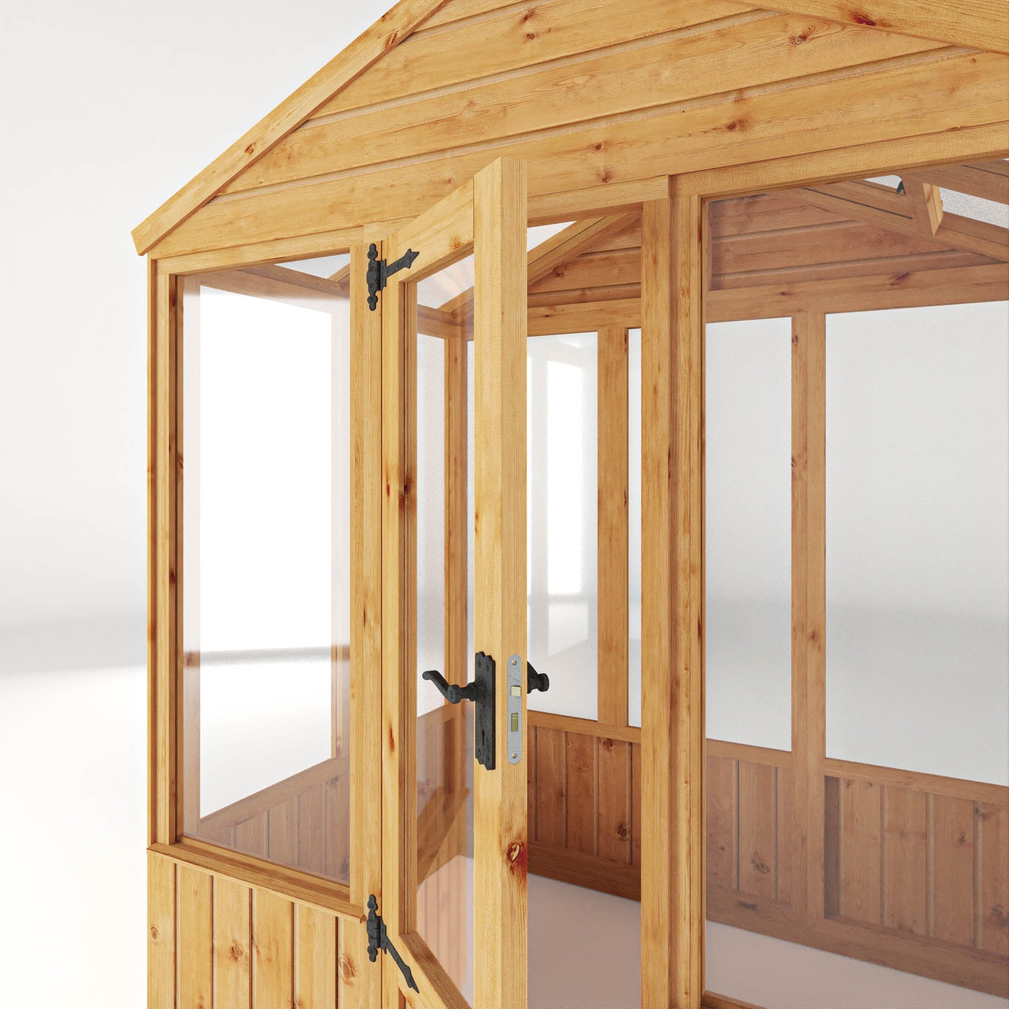 Mercia 6 x 4 Premium Woodsman Apex Glass Greenhouse