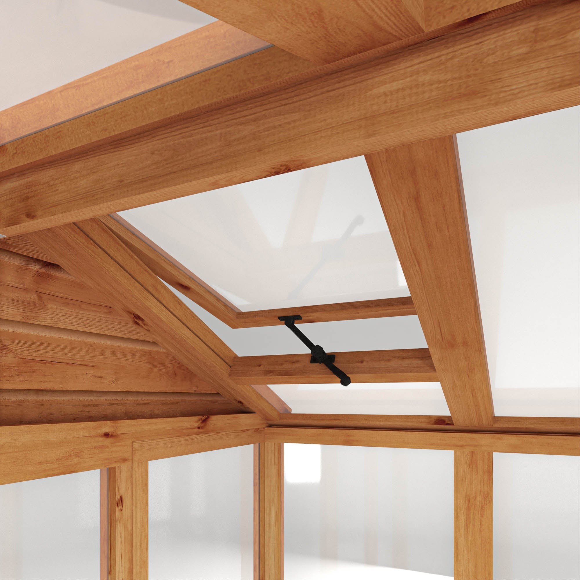 Mercia 6 x 4 Premium Woodsman Apex Glass Greenhouse