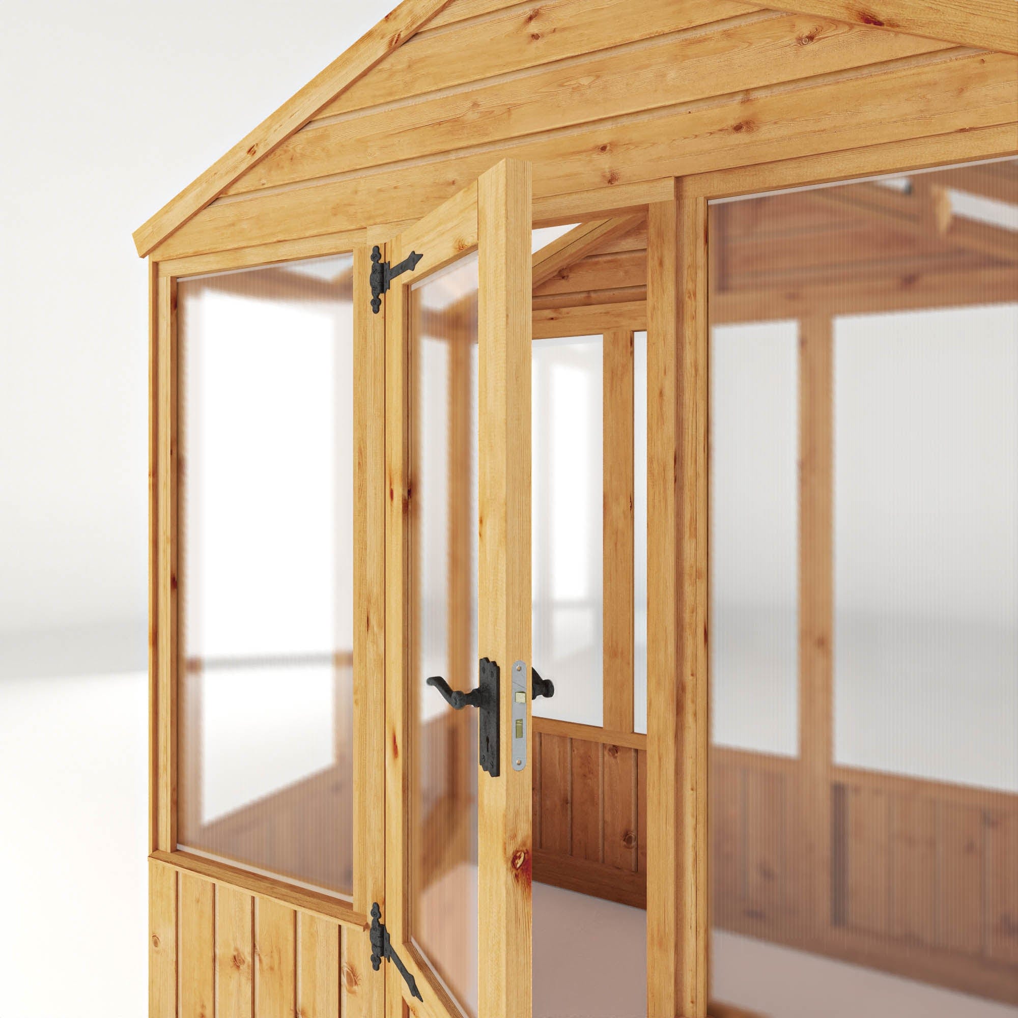 Mercia 6 x 4 Premium Woodsman Apex Polycarbonate Greenhouse