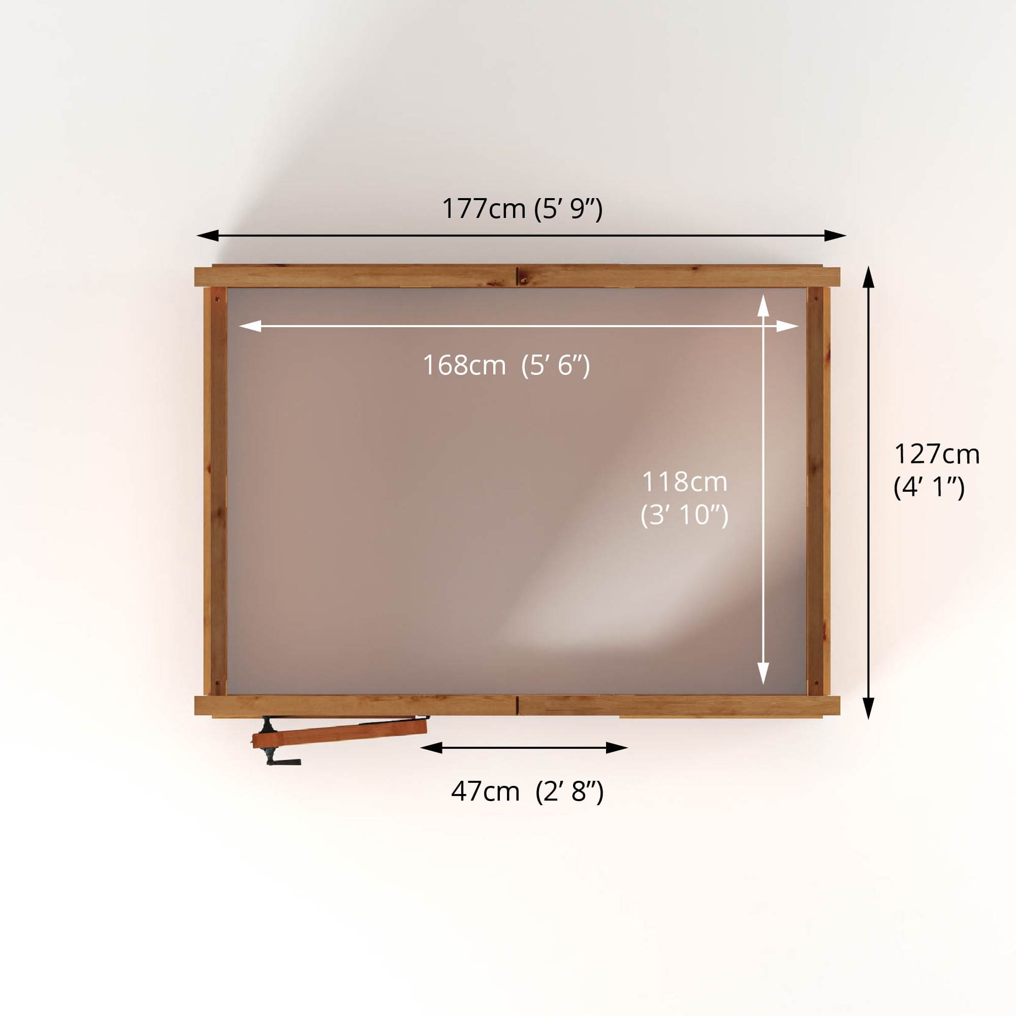 Mercia 6 x 4 Premium Woodsman Apex Polycarbonate Greenhouse