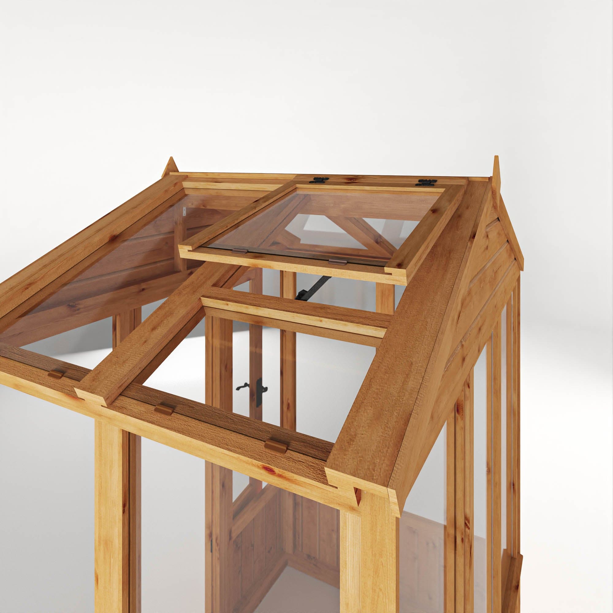 Mercia 6 x 4 Premium Woodsman Apex Styrene Greenhouse