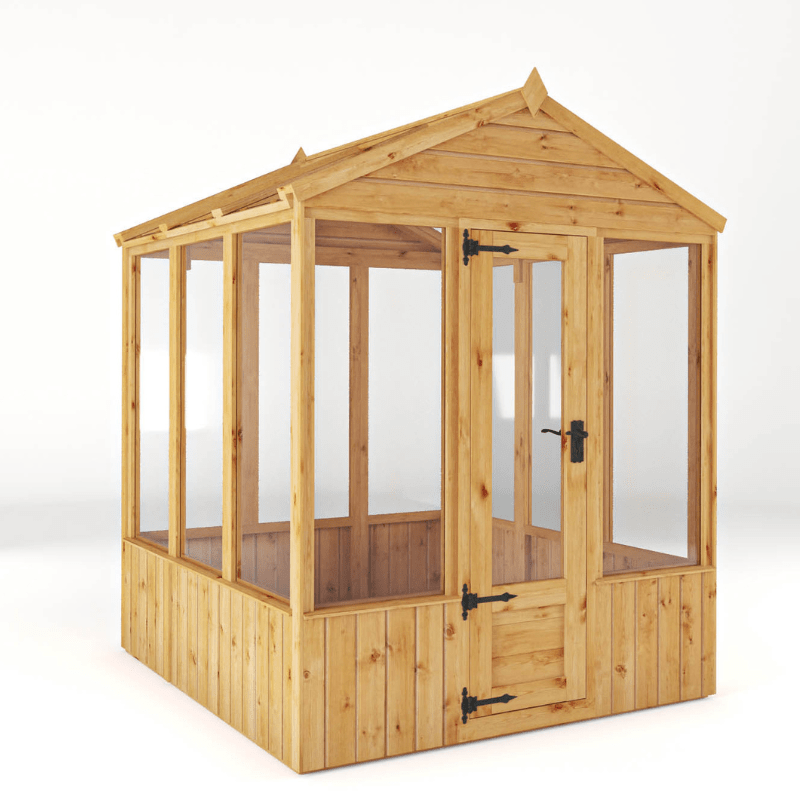 Mercia 6 x 6 Premium Woodsman Apex Glass Greenhouse