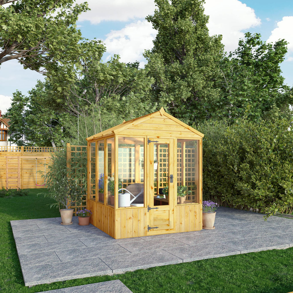 Mercia 6 x 6 Premium Woodsman Apex Styrene Greenhouse