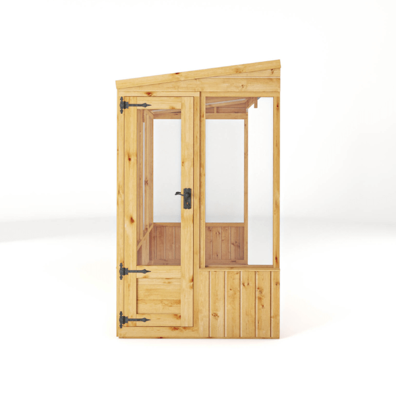 Mercia 8 x 4 Premium Woodsman Pent Glass Lean-To Greenhouse