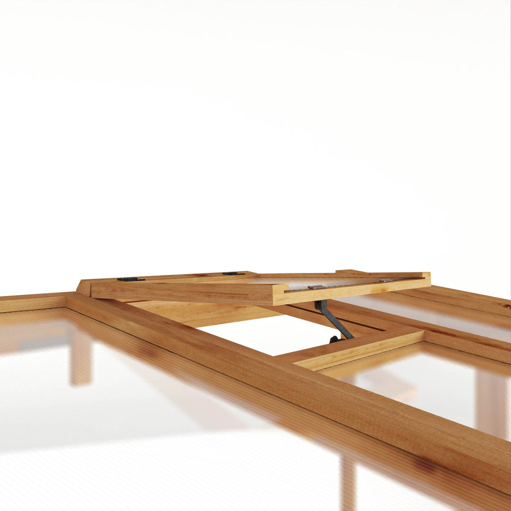 Mercia 8 x 4 Premium Woodsman Pent Polycarbonate Lean-To Greenhouse