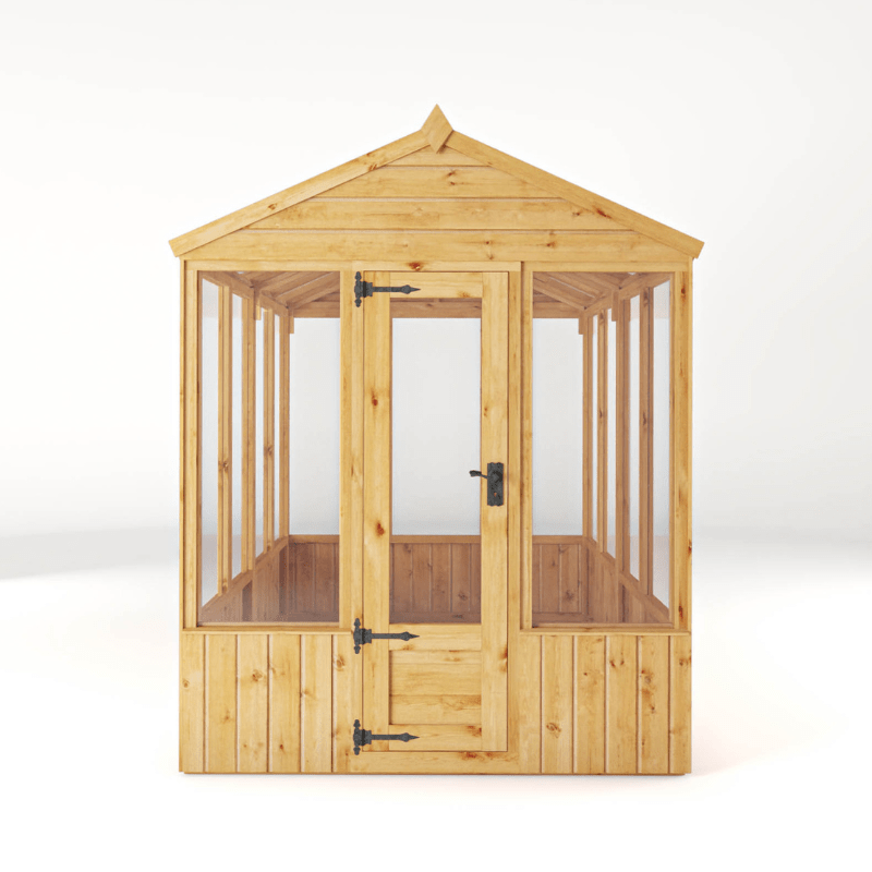 Mercia 8 x 6 Premium Woodsman Apex Glass Greenhouse