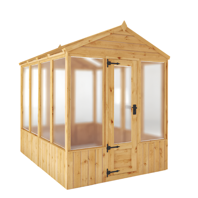 Mercia 8 x 6 Premium Woodsman Apex Polycarbonate Greenhouse