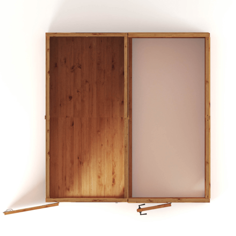 Mercia 8 x 8 Woodsman Styrene Combi Greenhouse & Storage Shed