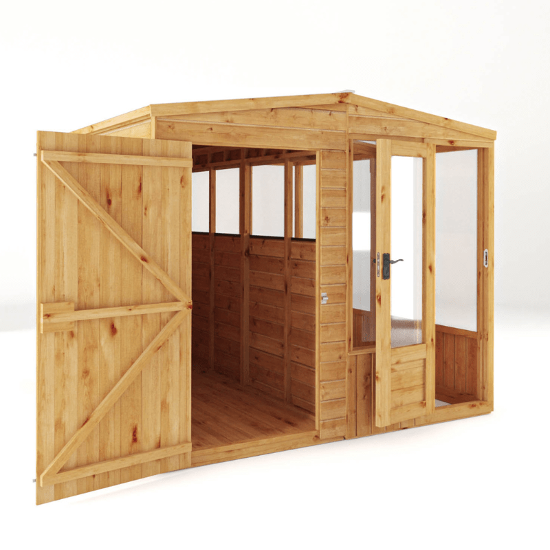 Mercia 8 x 8 Woodsman Styrene Combi Greenhouse & Storage Shed