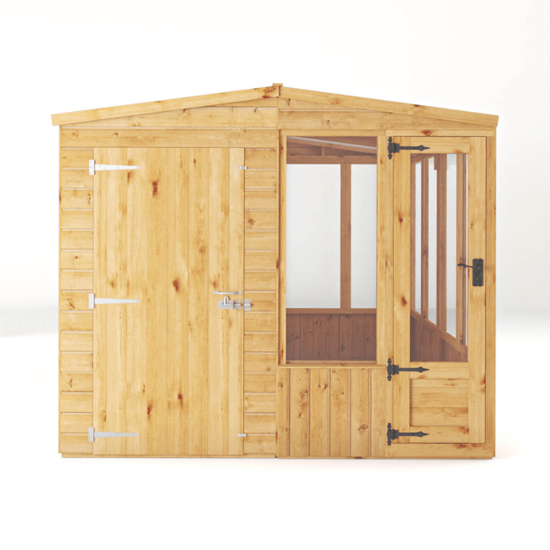 Mercia 8 x 8 Woodsman Styrene Combi Greenhouse & Storage Shed