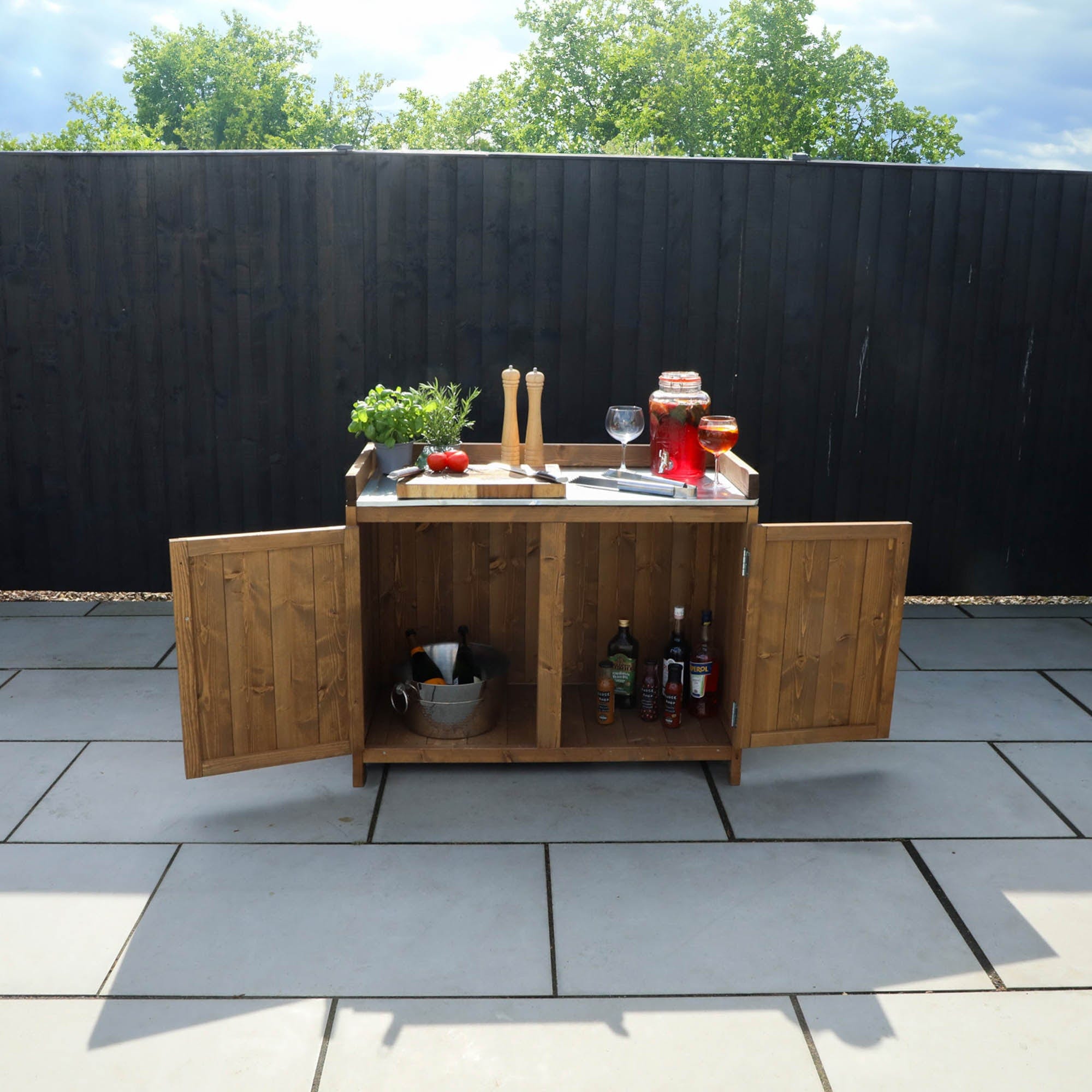 Mercia Trent Double Outdoor Kitchen Cabinet