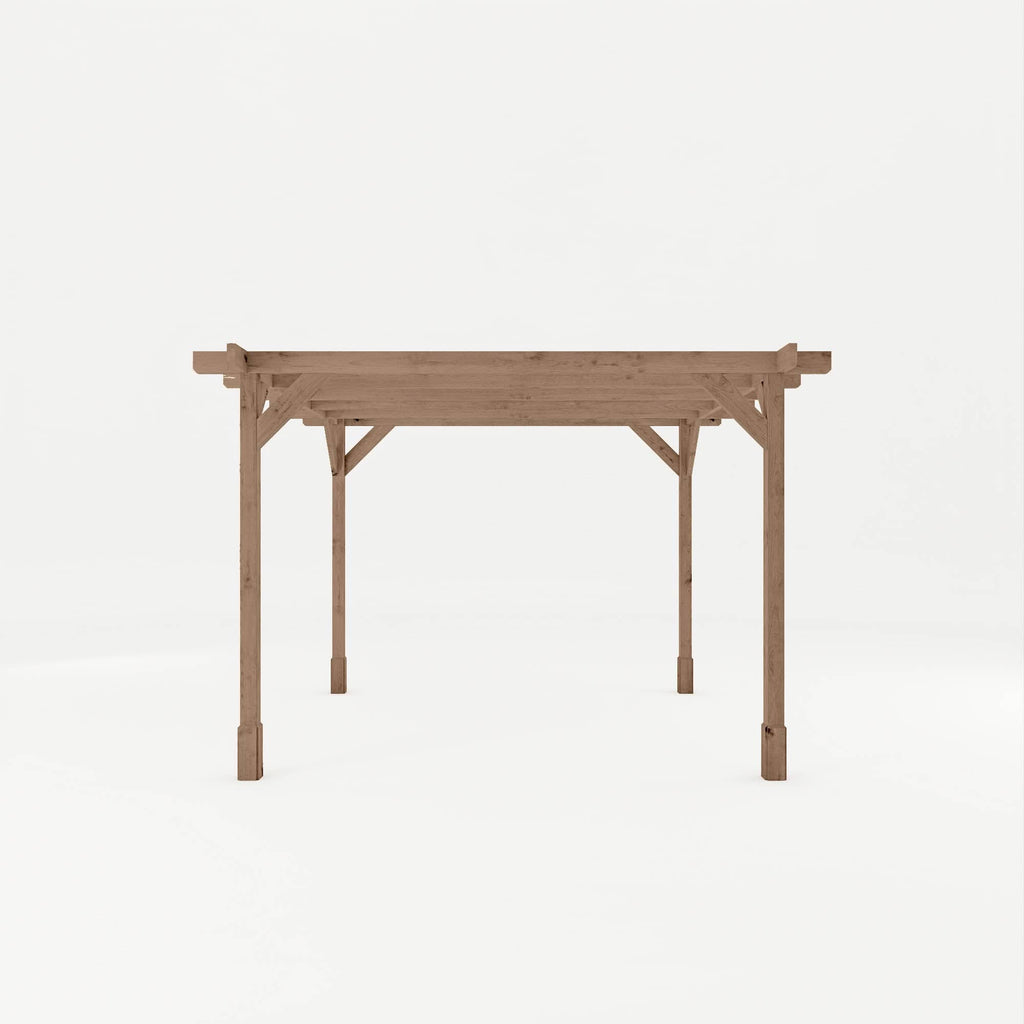 Mercia 10 x 10 (3.0m x 3.0m) Traditional Pressure Treated Wooden Pergola