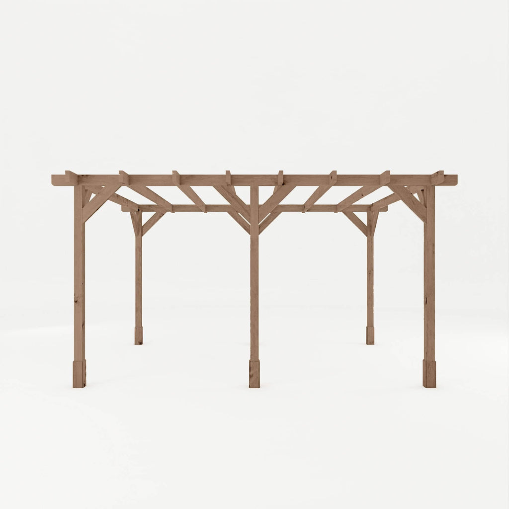 Mercia 13 x 10 (3.0m x 4.0m) Traditional Pressure Treated Wooden Pergola