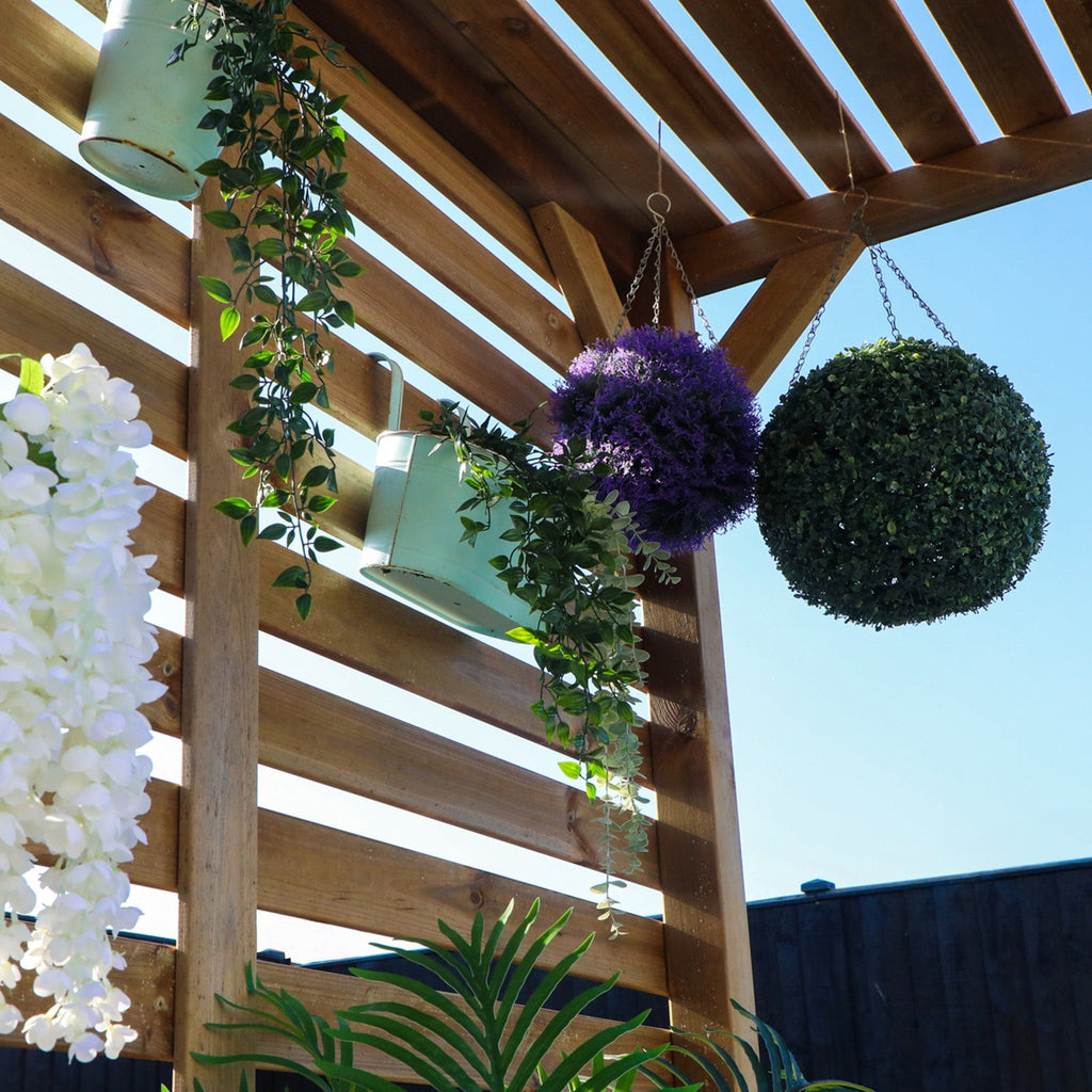 Mercia 7 x 7 (2.0m x 2.0m) Pressure Treated Modern Wooden Pergola