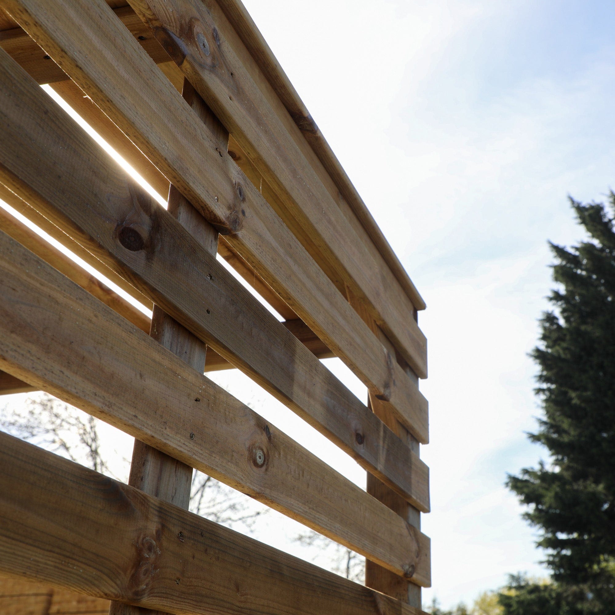 Mercia 7 x 7 (2.0m x 2.0m) Pressure Treated Modern Wooden Pergola