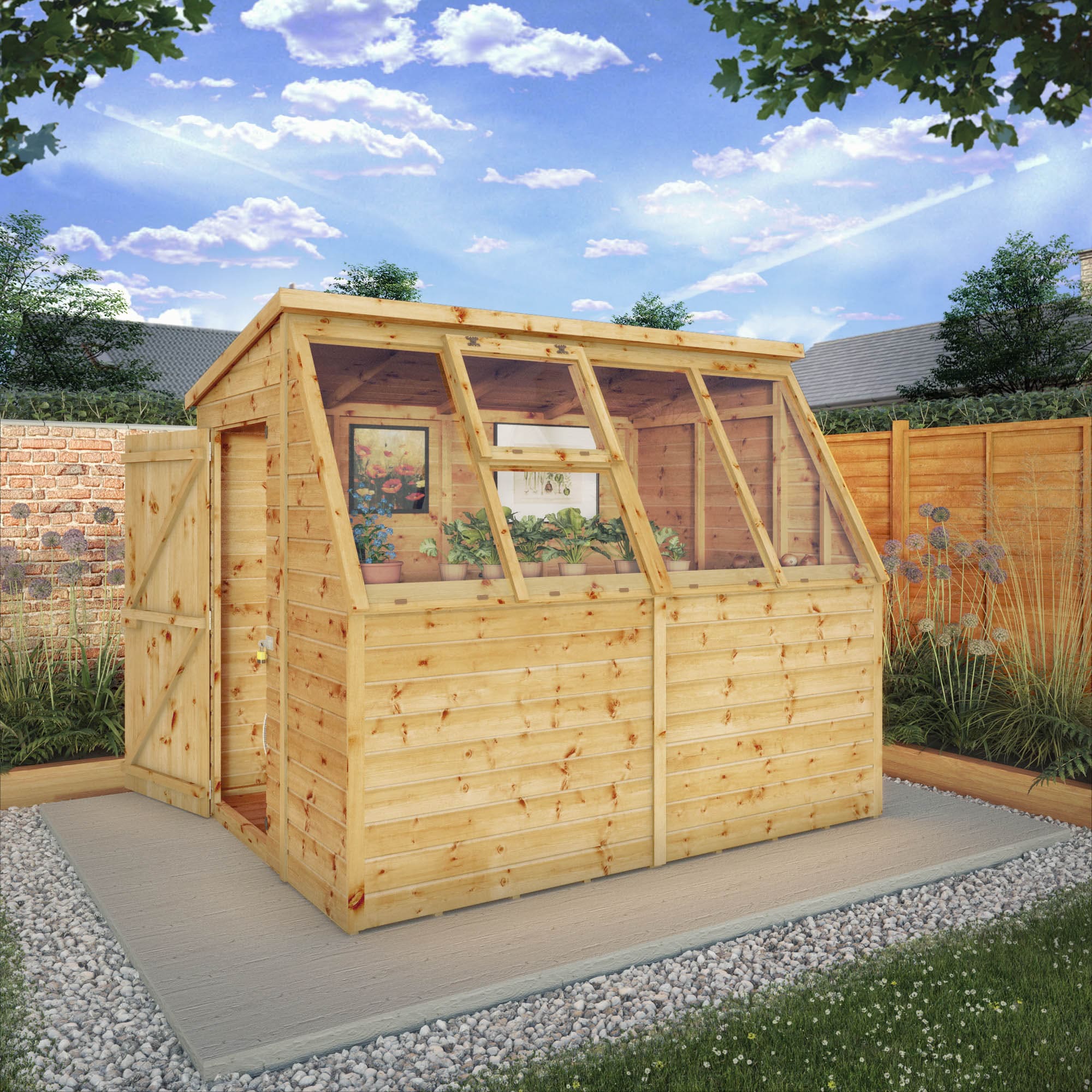 Mercia 8 x 6 Premium Potting Shed Greenhouse