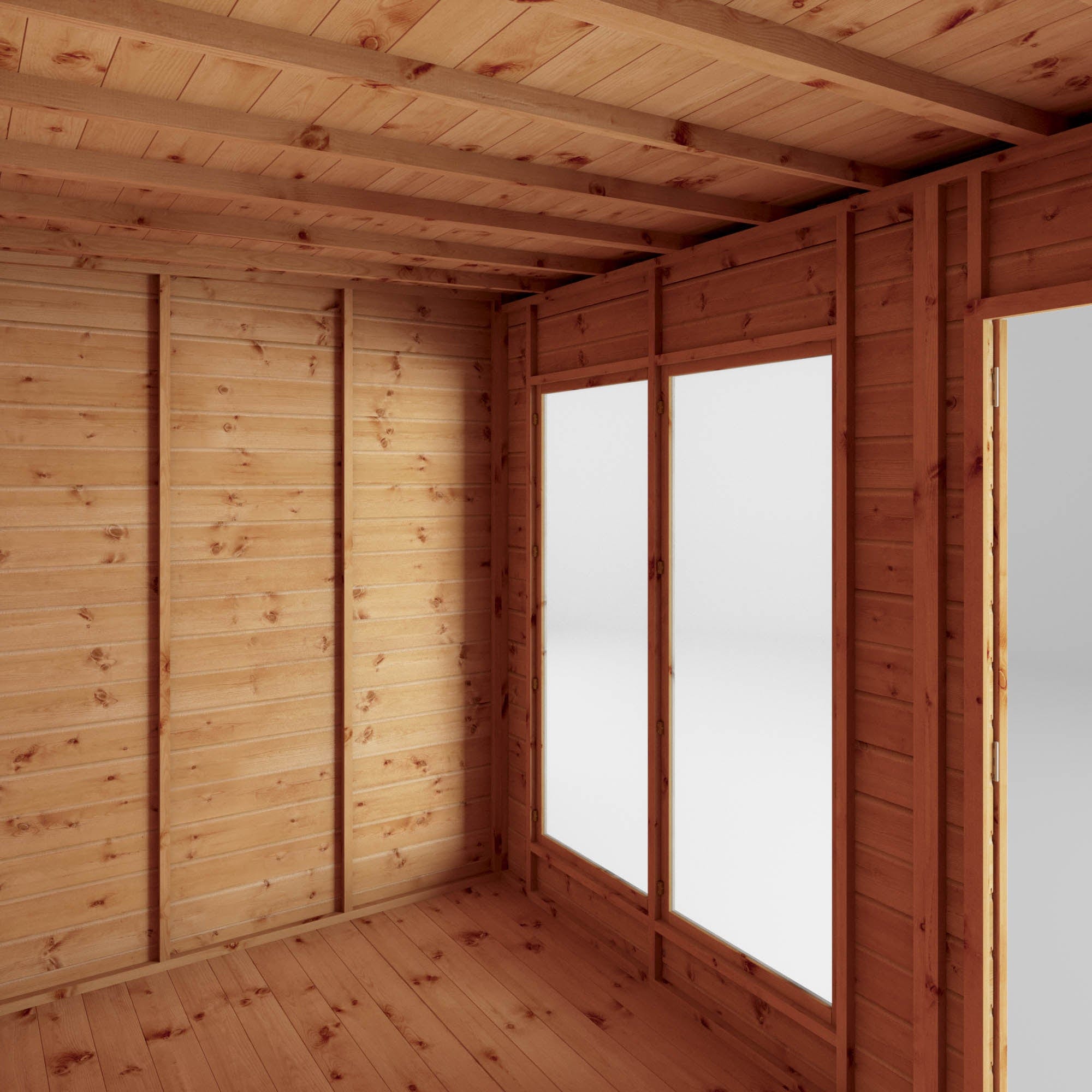 Mercia 18 x 6 Maine Pent Summerhouse with Patio Area