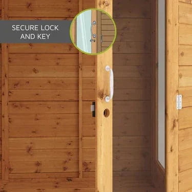 Mercia 18 x 6 Maine Pent Summerhouse with Patio Area