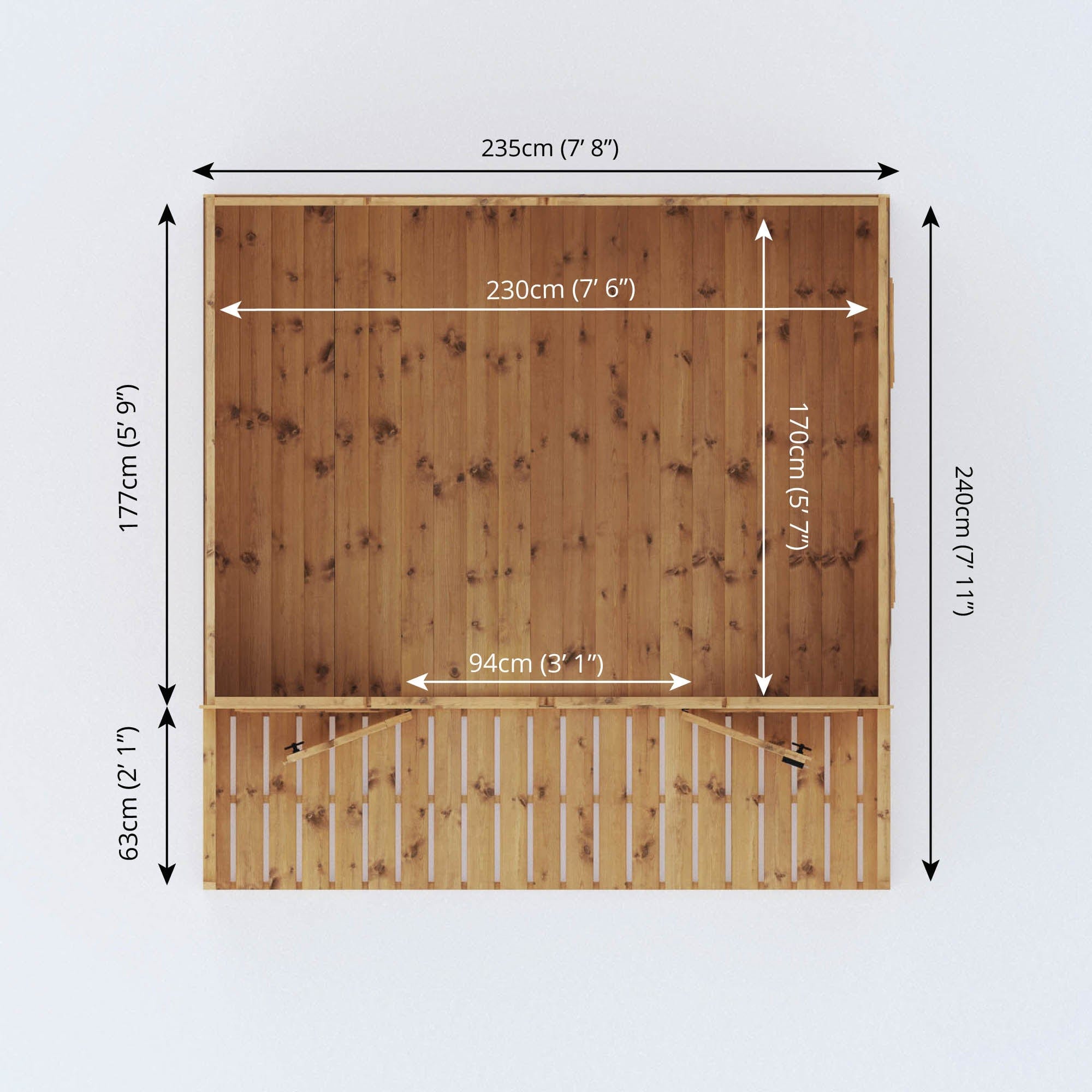 Mercia 8 x 8 Wessex Summerhouse with Veranda