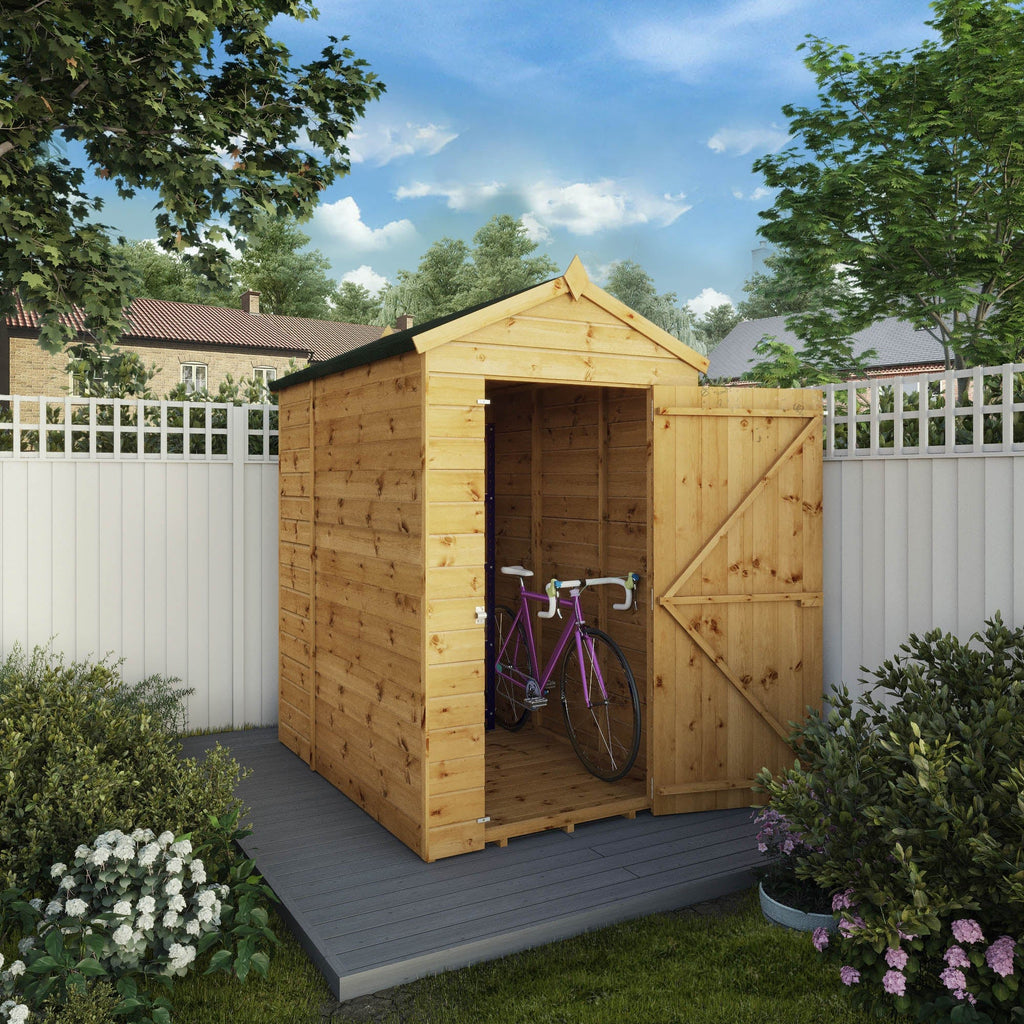 Mercia 6x4 Modular Shiplap Apex Windowless Wooden Shed