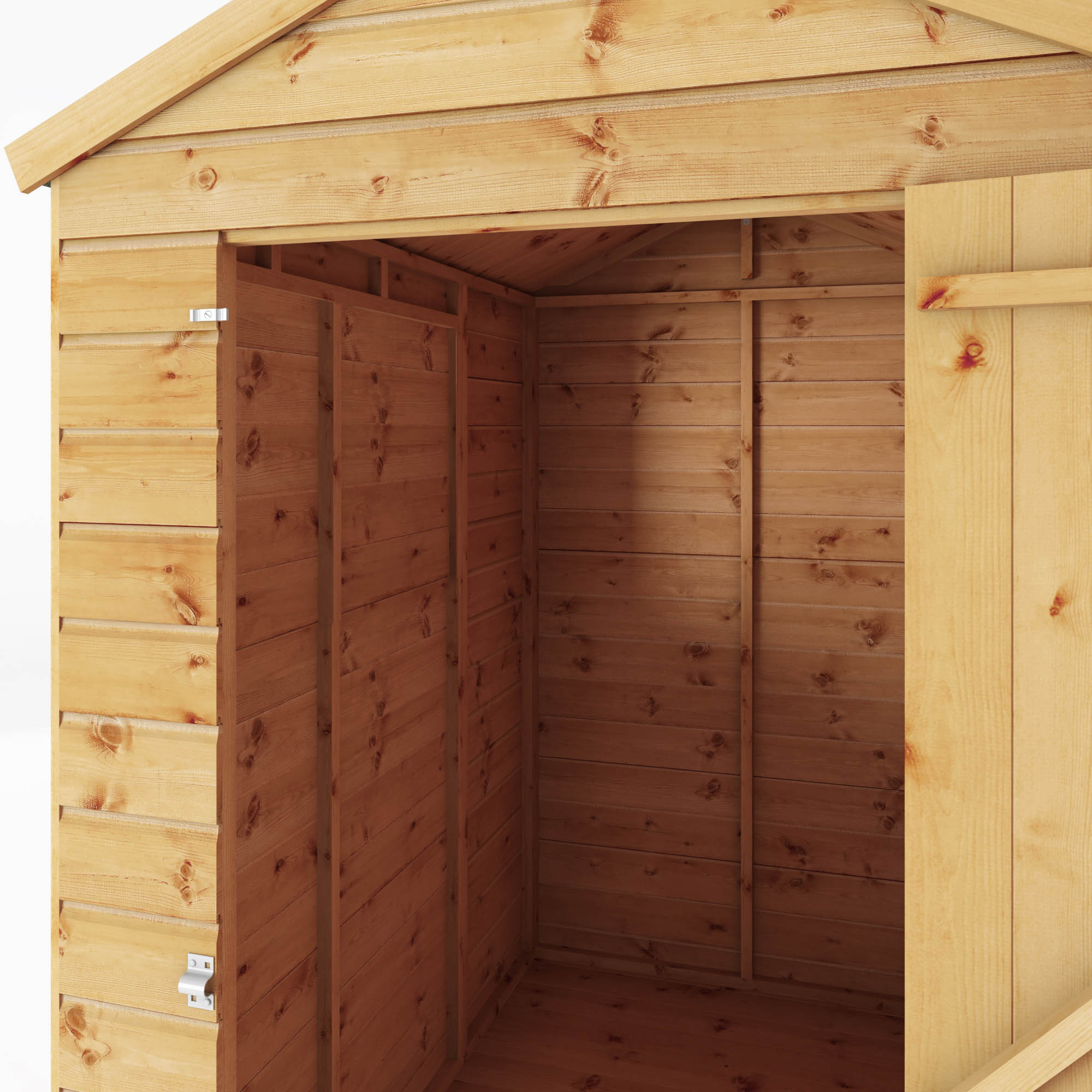 Mercia 6x4 Modular Shiplap Apex Windowless Wooden Shed